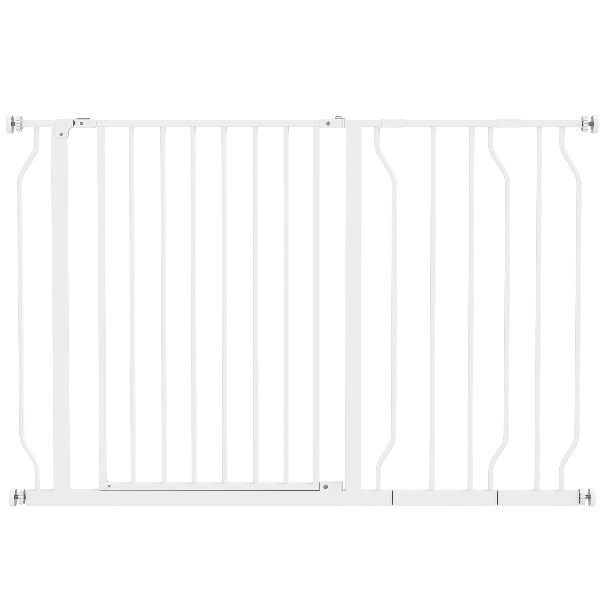 Wide Dog Safety Gate,with Door Pressure,for Doorways,Hallways,Staircases-White detail photo 12