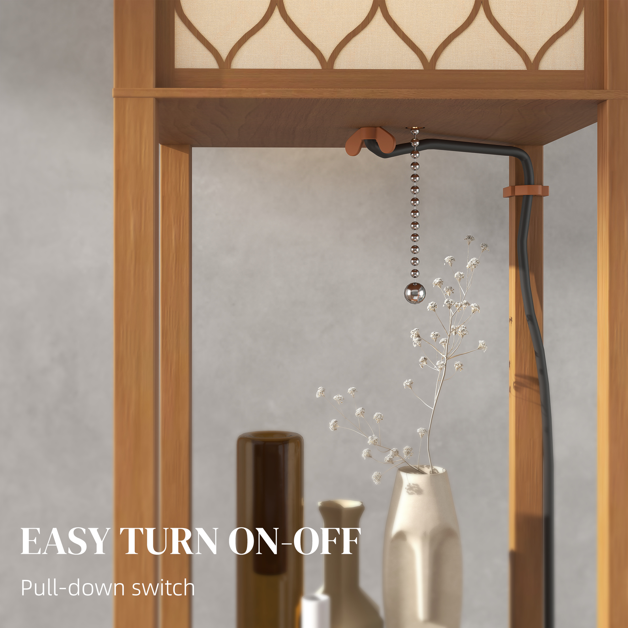 Three-Shelf Standing Lamp-Natural — image 2