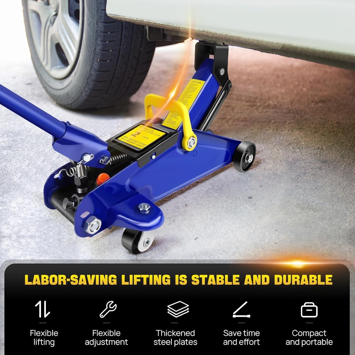 Trolley Jack 2 Ton Tonne Low Profile Hydraulic Floor Lifting Car Van Garage New — image 5