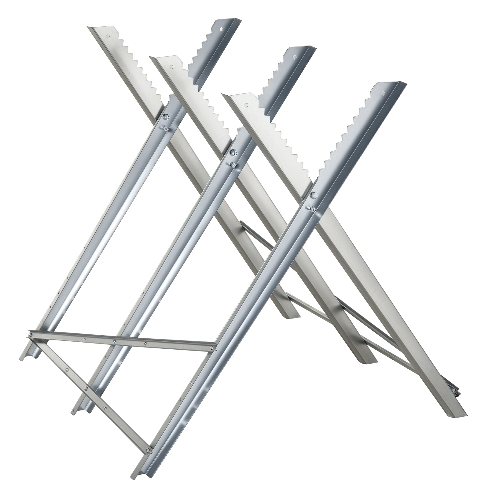 Portable Sawhorse Heavy Duty Steel Adjustable Work Support,Foldable Stand 100 — image 2