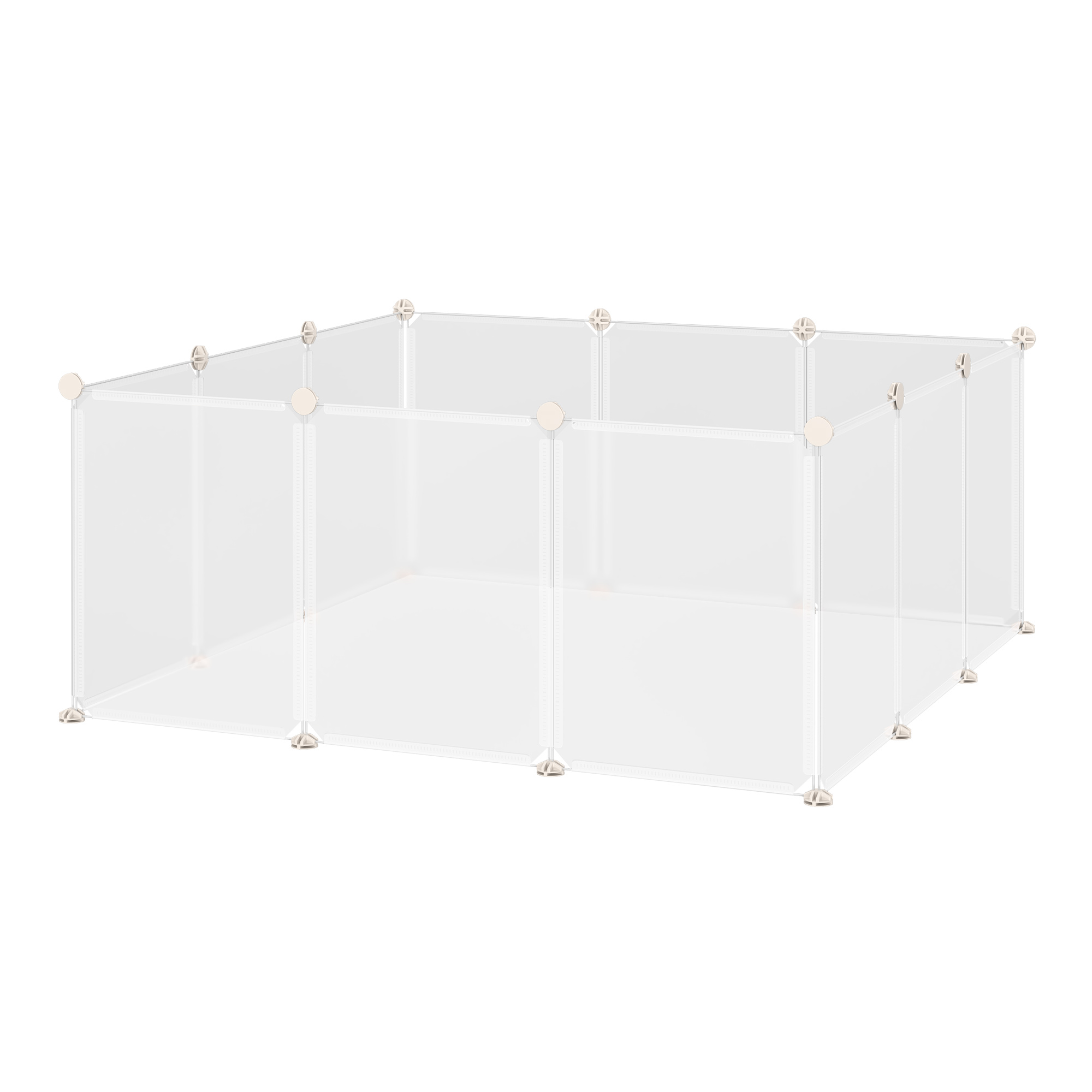 Pet Playpen DIY Small Animal Cage Open Enclosure Portable Plastic Fence 12 — image 2