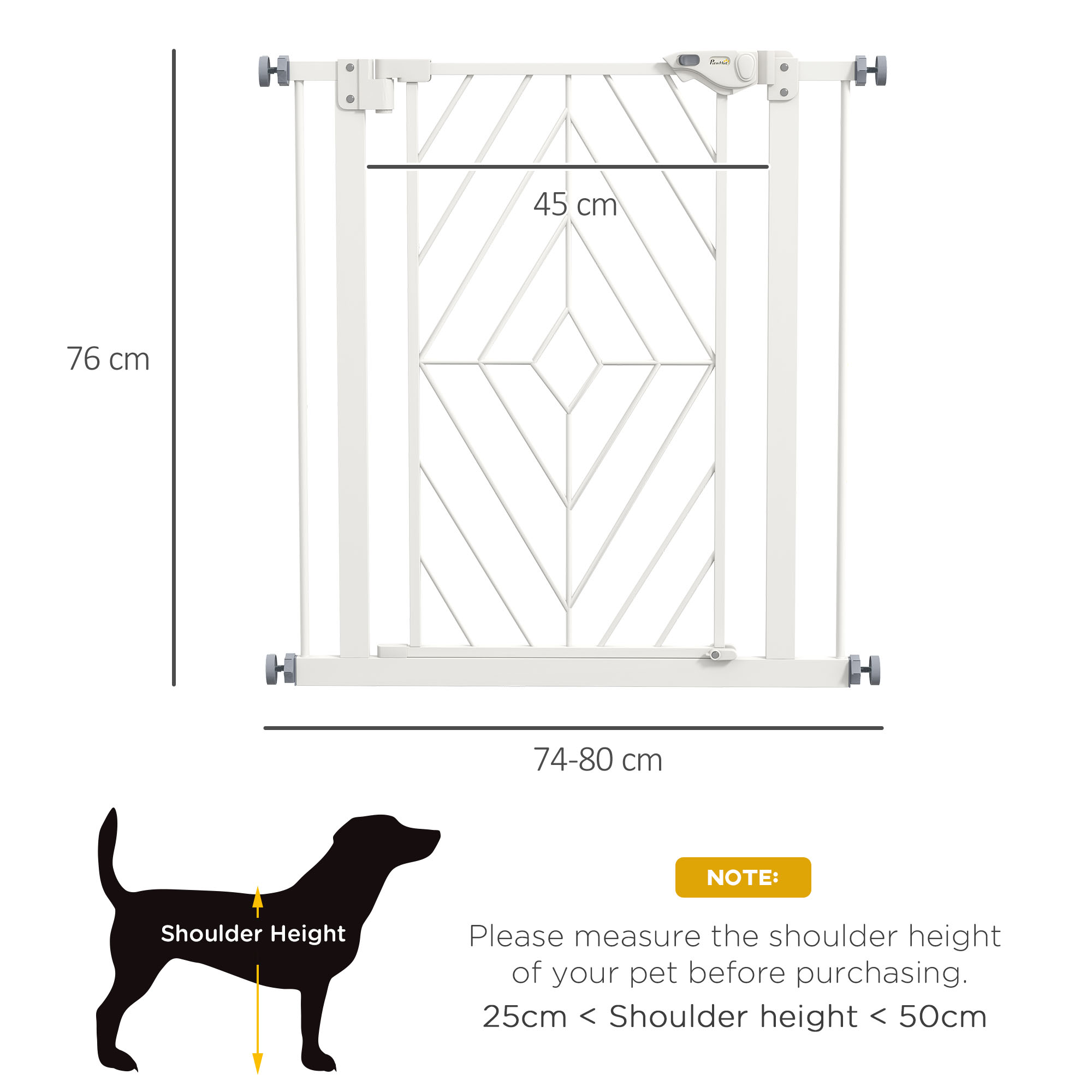 Pressure Fit Stair Gate,Dog Gate,with Auto Closing Door,Double Locking,Easy — image 4