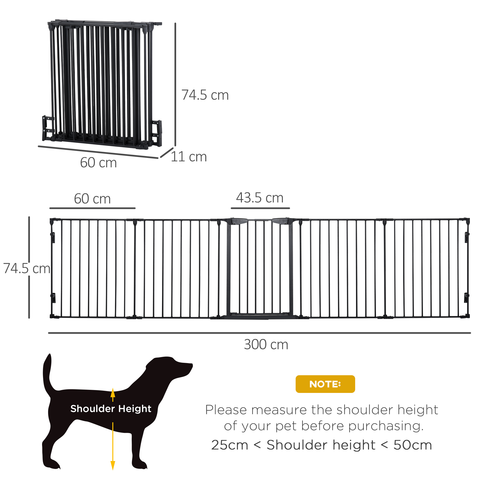 5 Panels Pet Playpen Metal Fence W/ Walk Through Door-Black detail photo 8