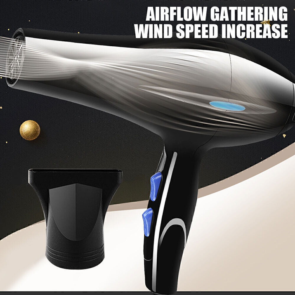 Hair Dryer Nozzle Low Noise 2200w Ionic Blow Dryerwith Diffuser — image 4