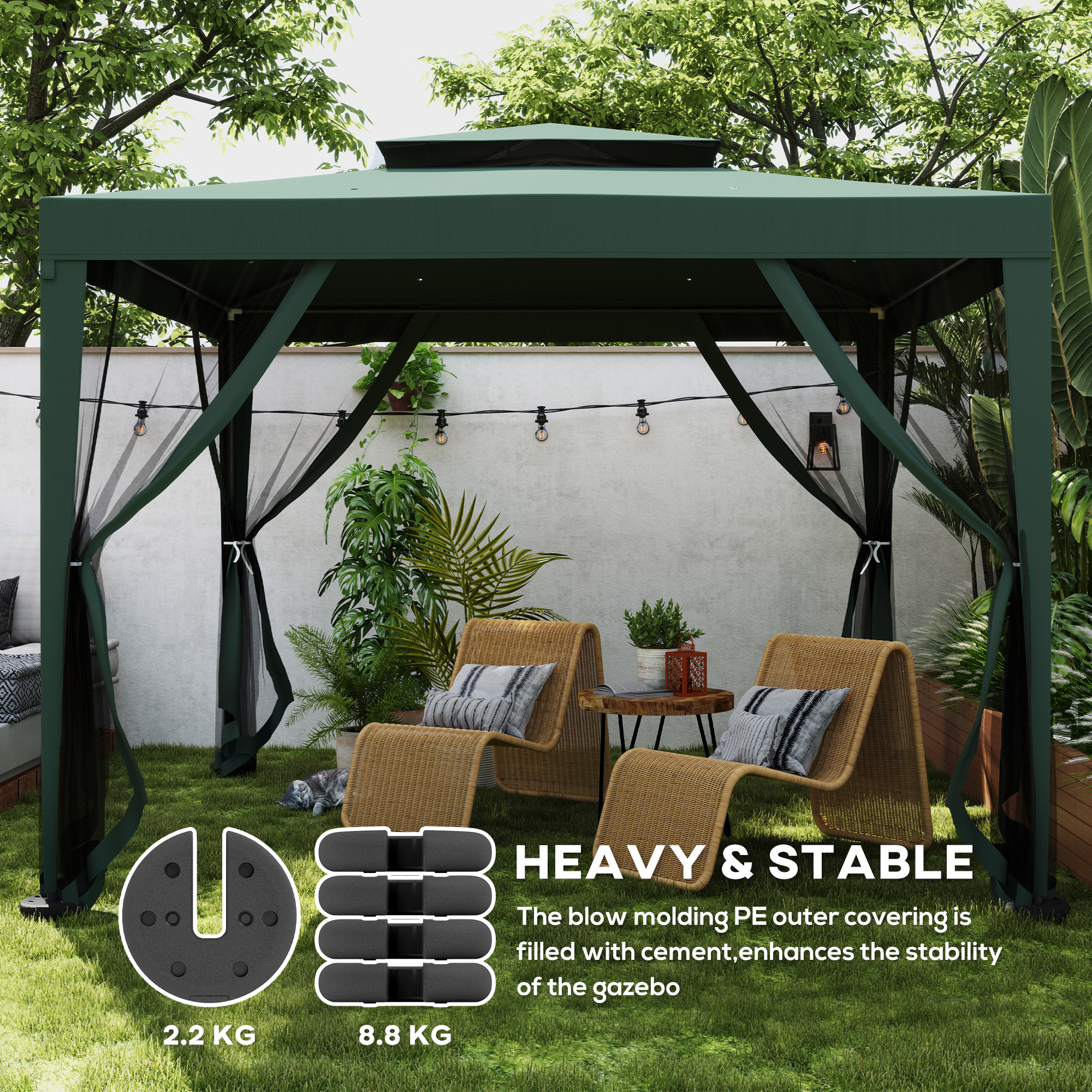 Pop Up Canopy Tent Weights Set Of 4 PCs,Leg For Marquee Party Outdoor — image 4