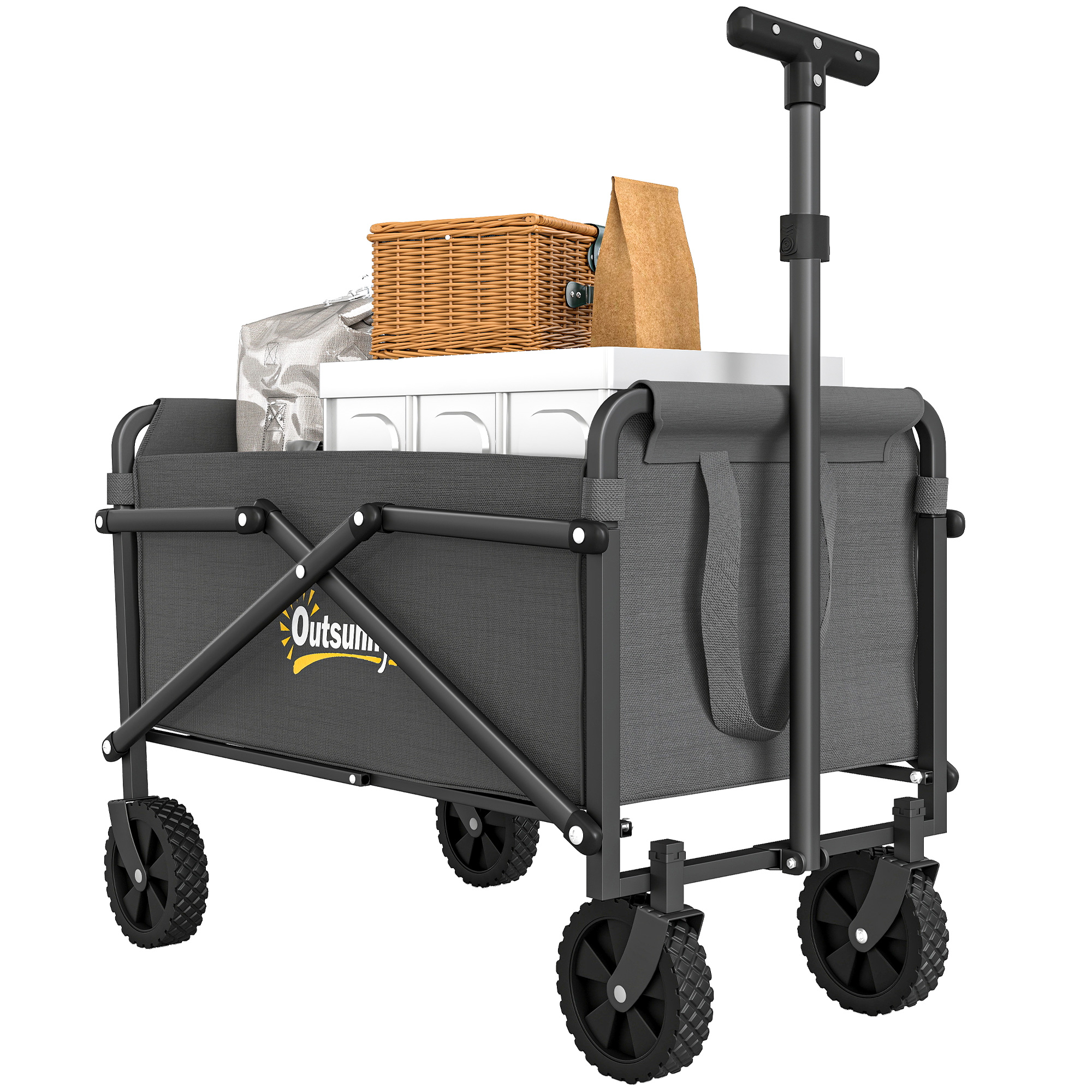 Outsunny 41L Festival Trolley On Wheels,Compact Garden