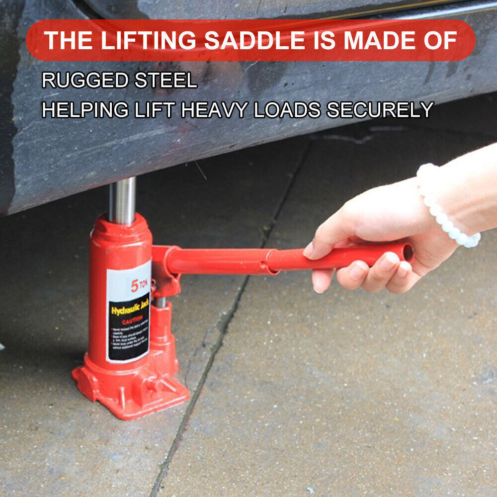 5 Ton Bottle Jack Heavy Duty Hydraulic Lifting Ram Car Van Boat Truck Caravan UK — image 5