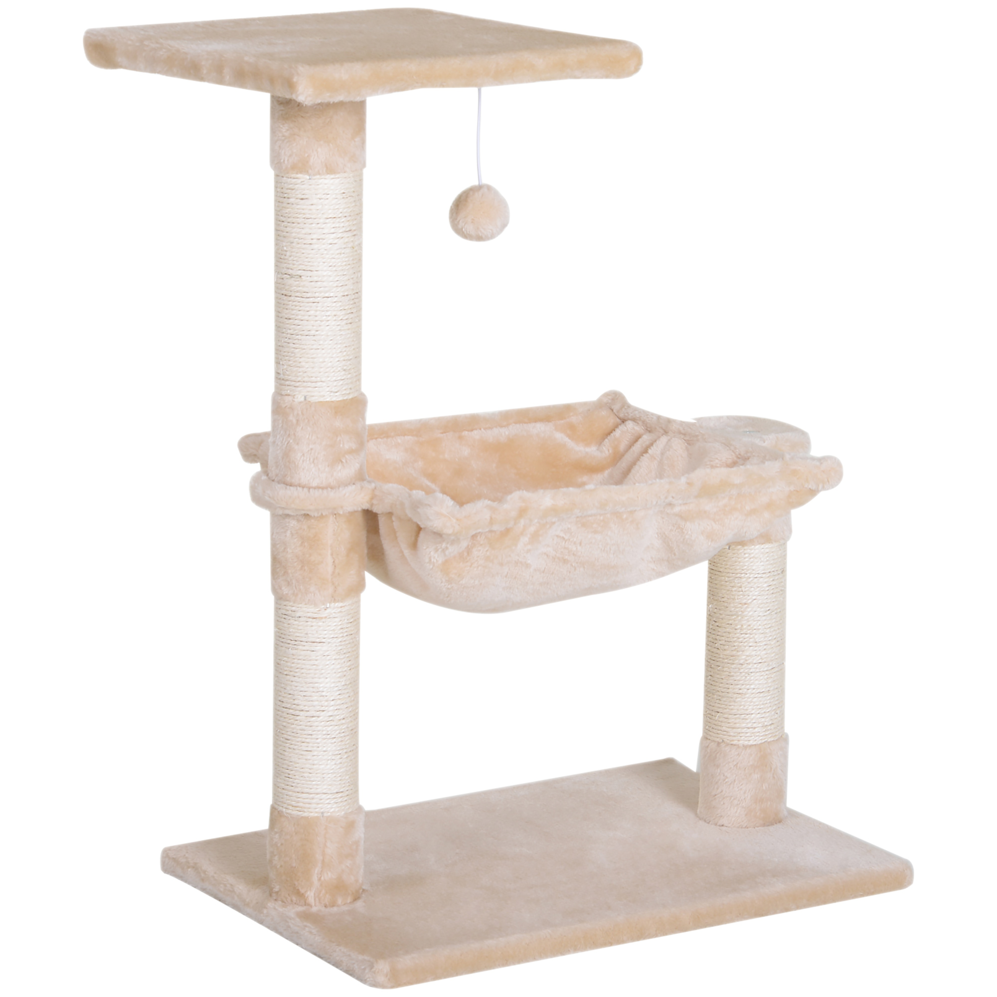Cat Scratch Post With Bed Tree For Indoor Cats Sisal Scratching Posts Hammock — image 3