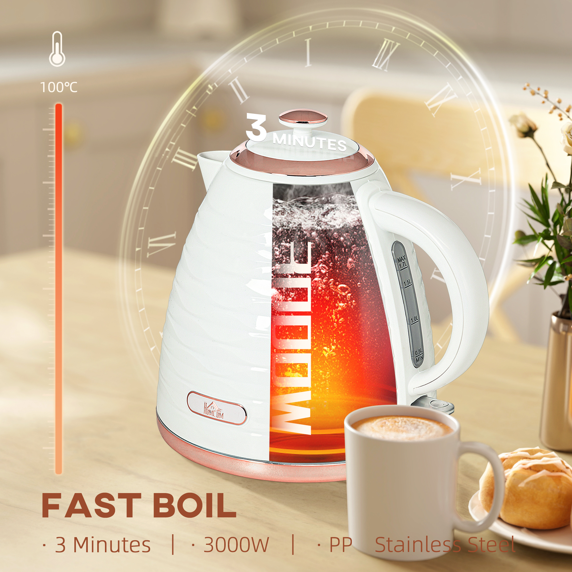 3kW Rapid Boil Honeycomb Kettle-Cream — image 3