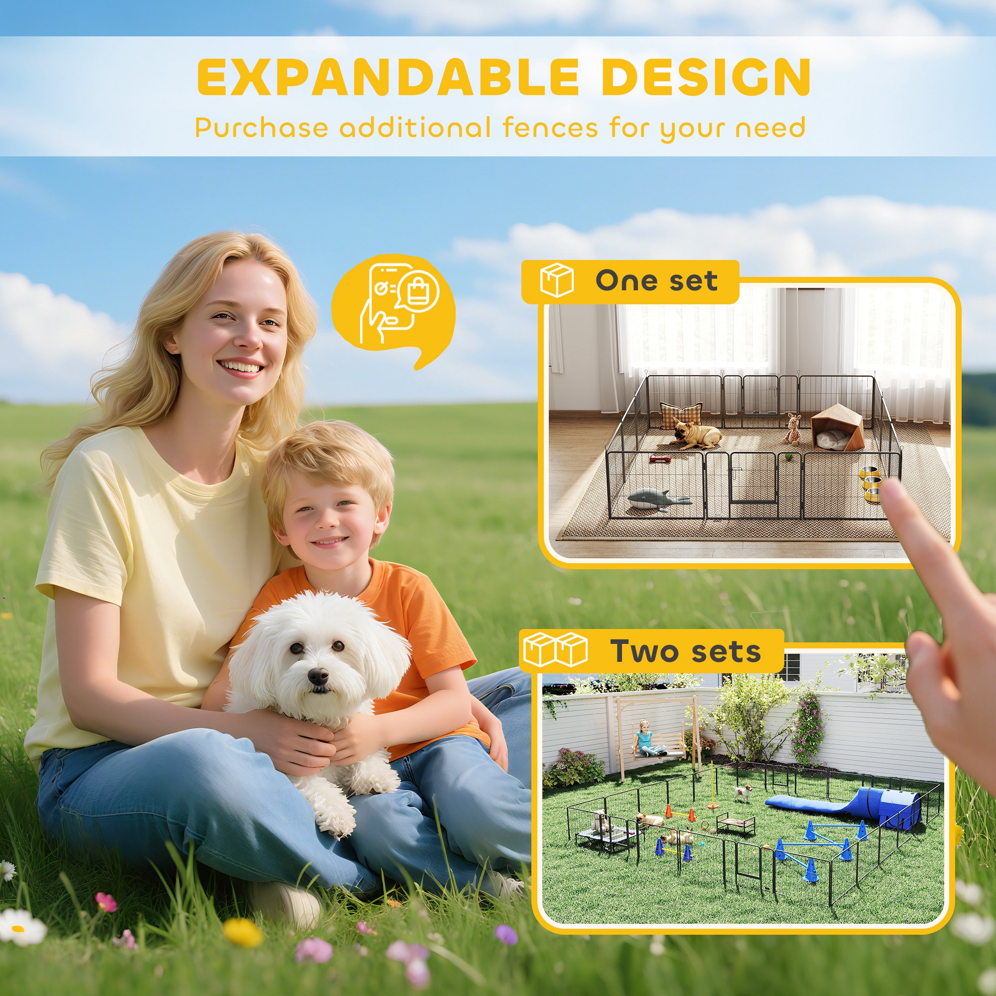 12 Panels Heavy Duty Puppy Playpen,for Small Dogs,Indoor And Outdoor Use-Silver