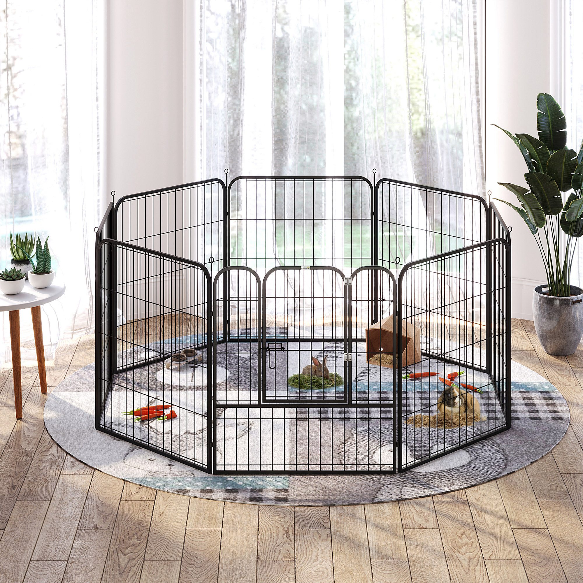 8 Panels Heavy Duty Puppy Playpen,for Small And Medium Dogs,Indoor Outdoor — image 4