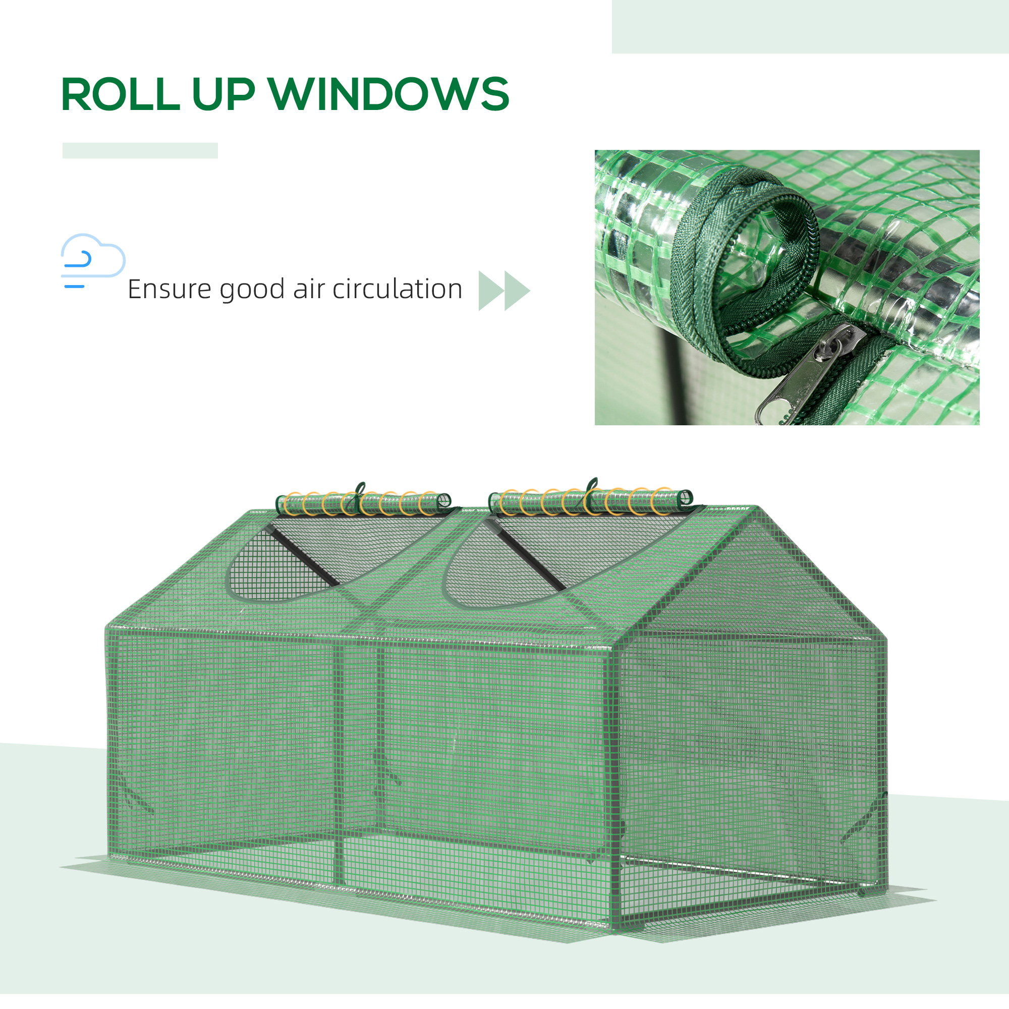 Mini Greenhouse,Small Plant Grow House For Outdoor With PE Cover,Observation — image 4