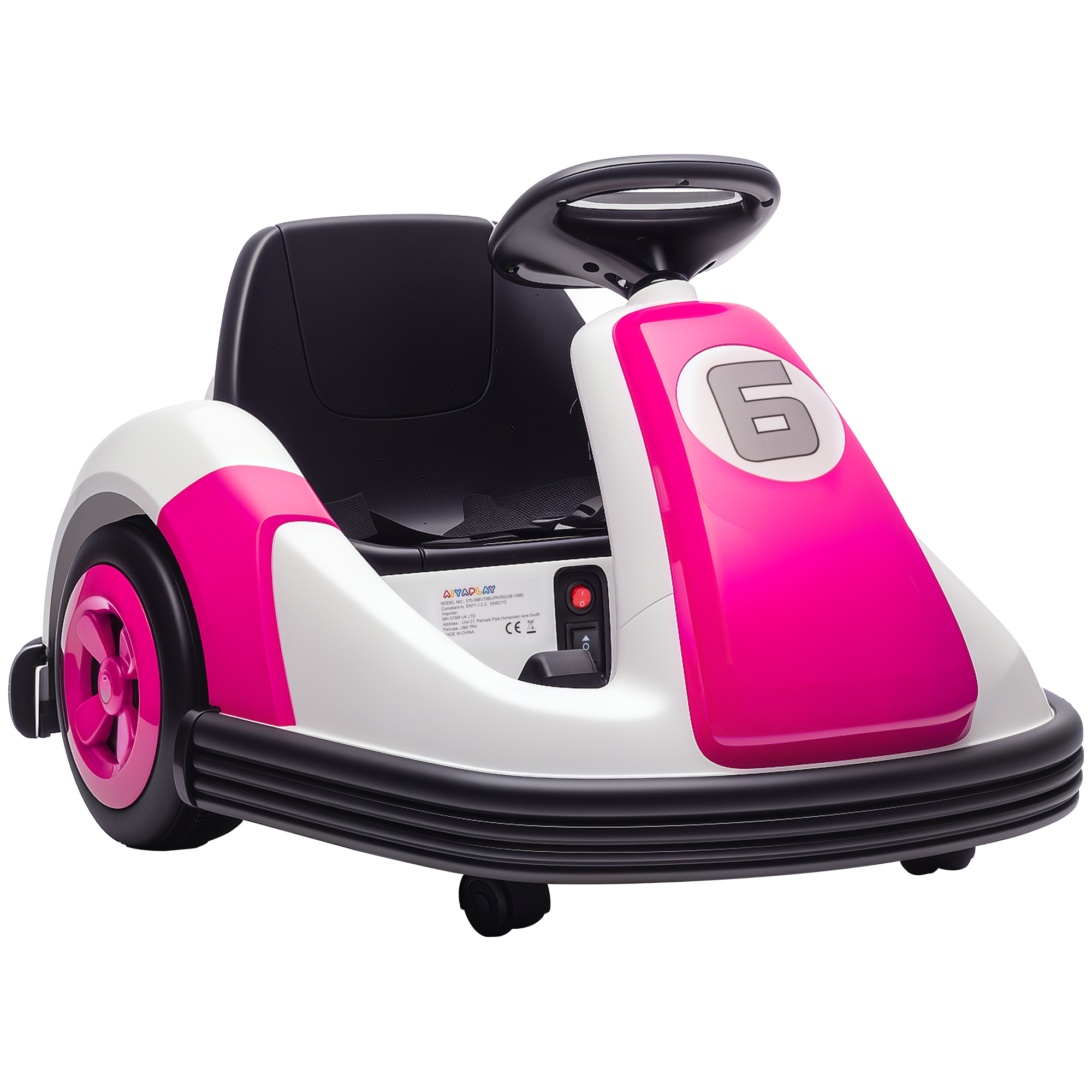 Children's Bumper Car, Can Rotate 360 Degrees, 6V Electric, With Music And Speaker, Suitable For Children Aged 3-8 — 1