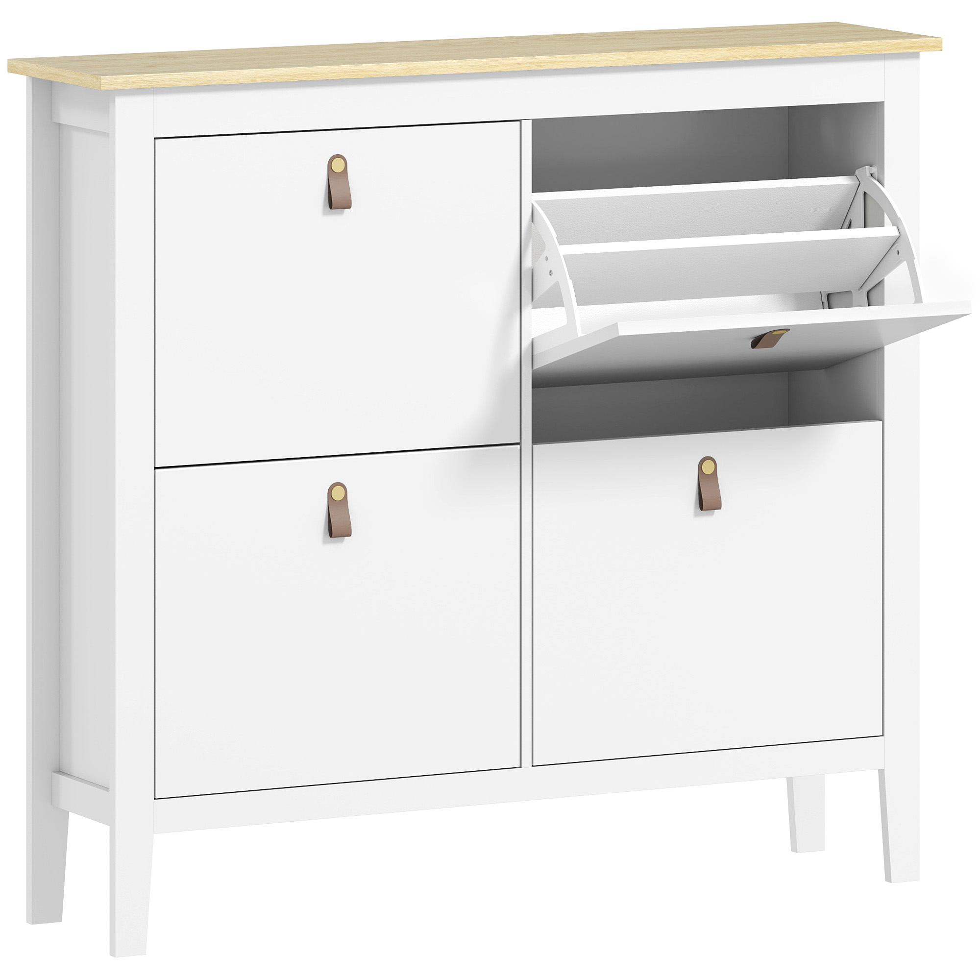 Modern Four Drawer Shoe Cabinet — image 5