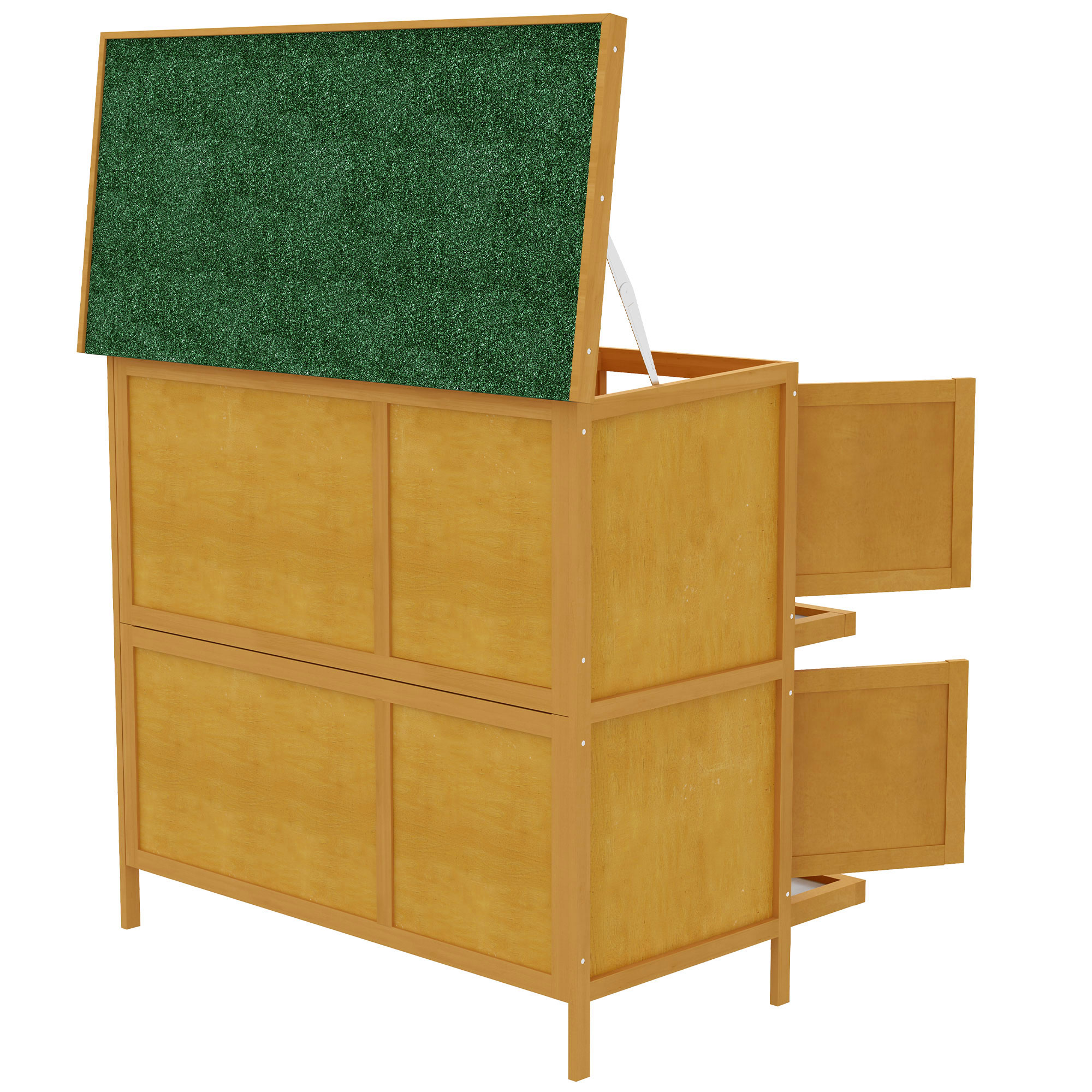 Double Layered Rabbit Cage-guinea Pig Cage-pet Cage-outdoor Cage With Sliding — image 5