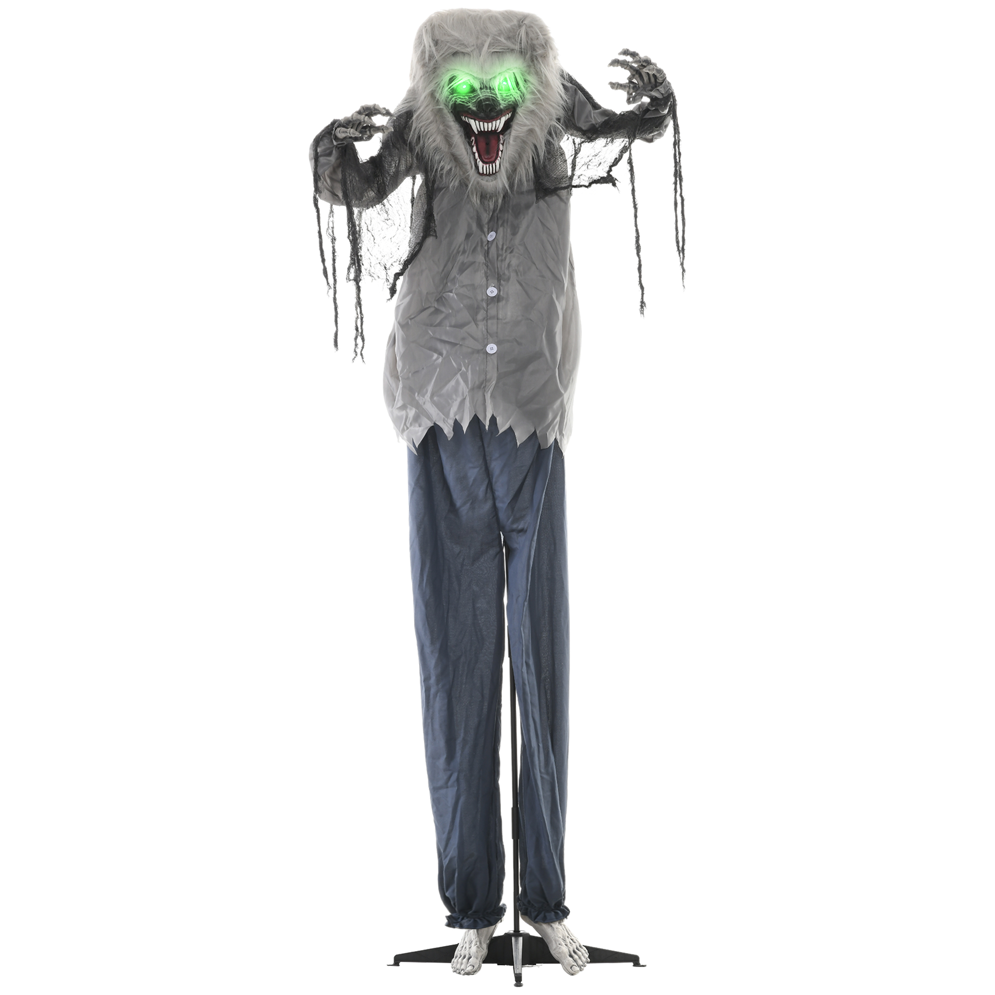 68 skeleton werewolf halloween electronic animation doll,