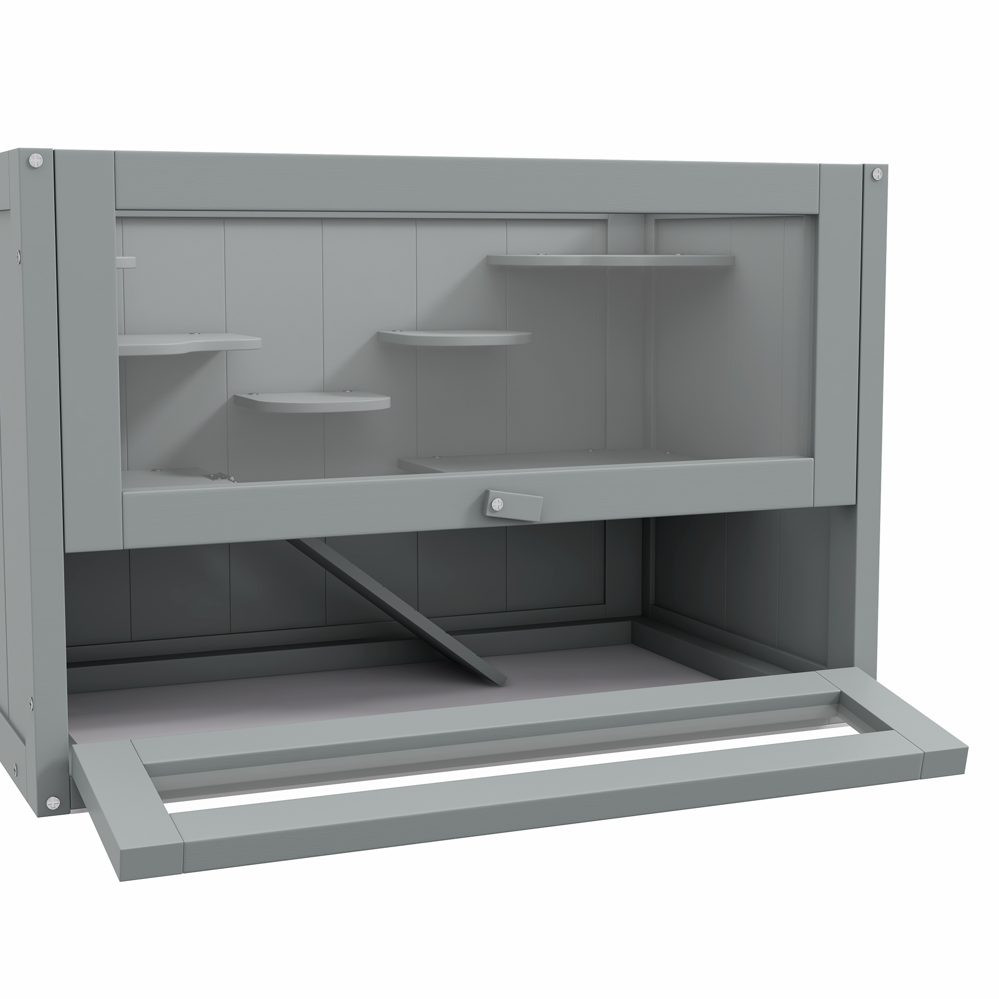 Hamster Cage-60 X 35 X 42 Centimeters, Gray — image 4