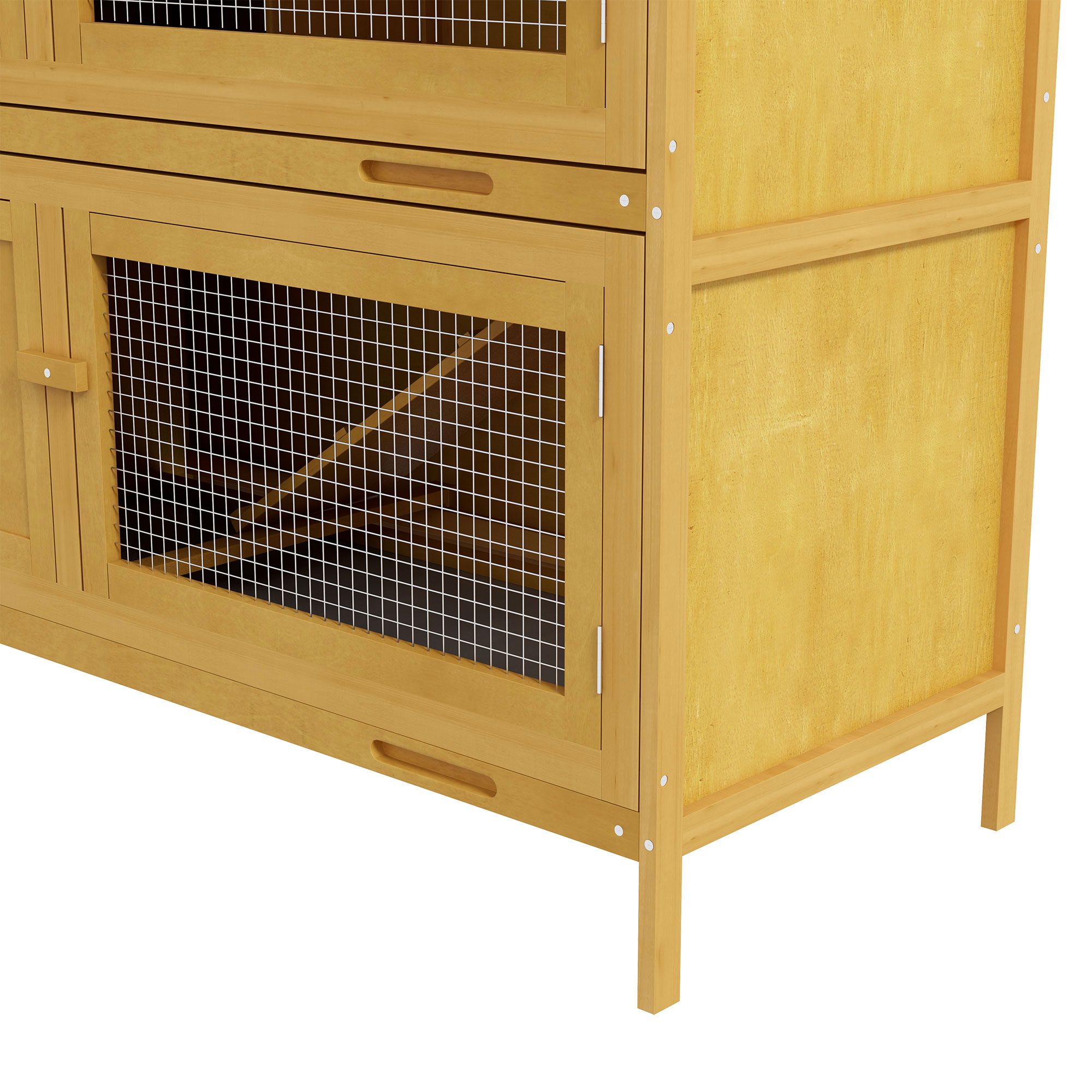 Double Layered Rabbit Cage-guinea Pig Cage-pet Cage-outdoor Cage With Sliding — image 3