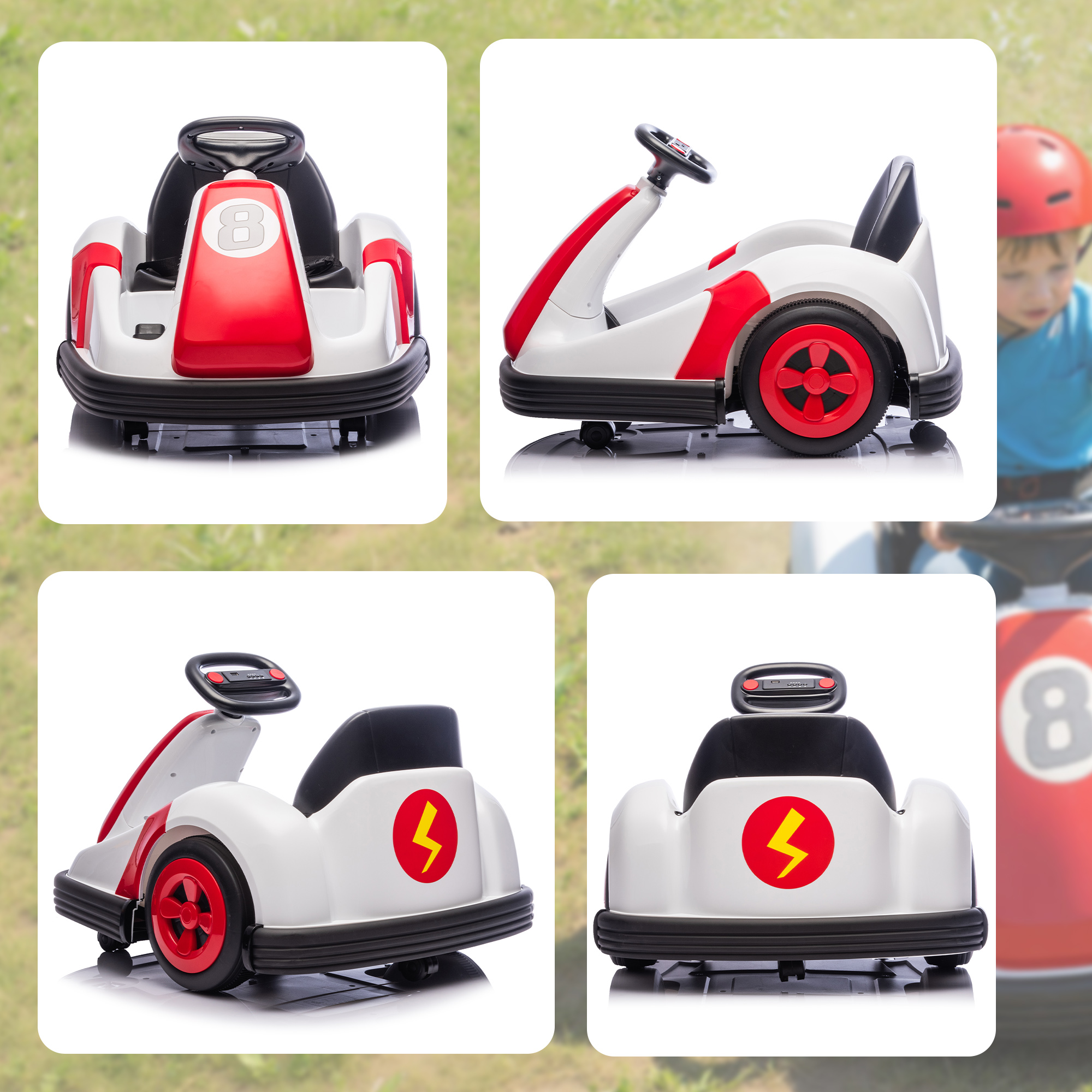 Children's Bumper Car, Can Rotate 360 Degrees, 6V Electric, With Music — image 4