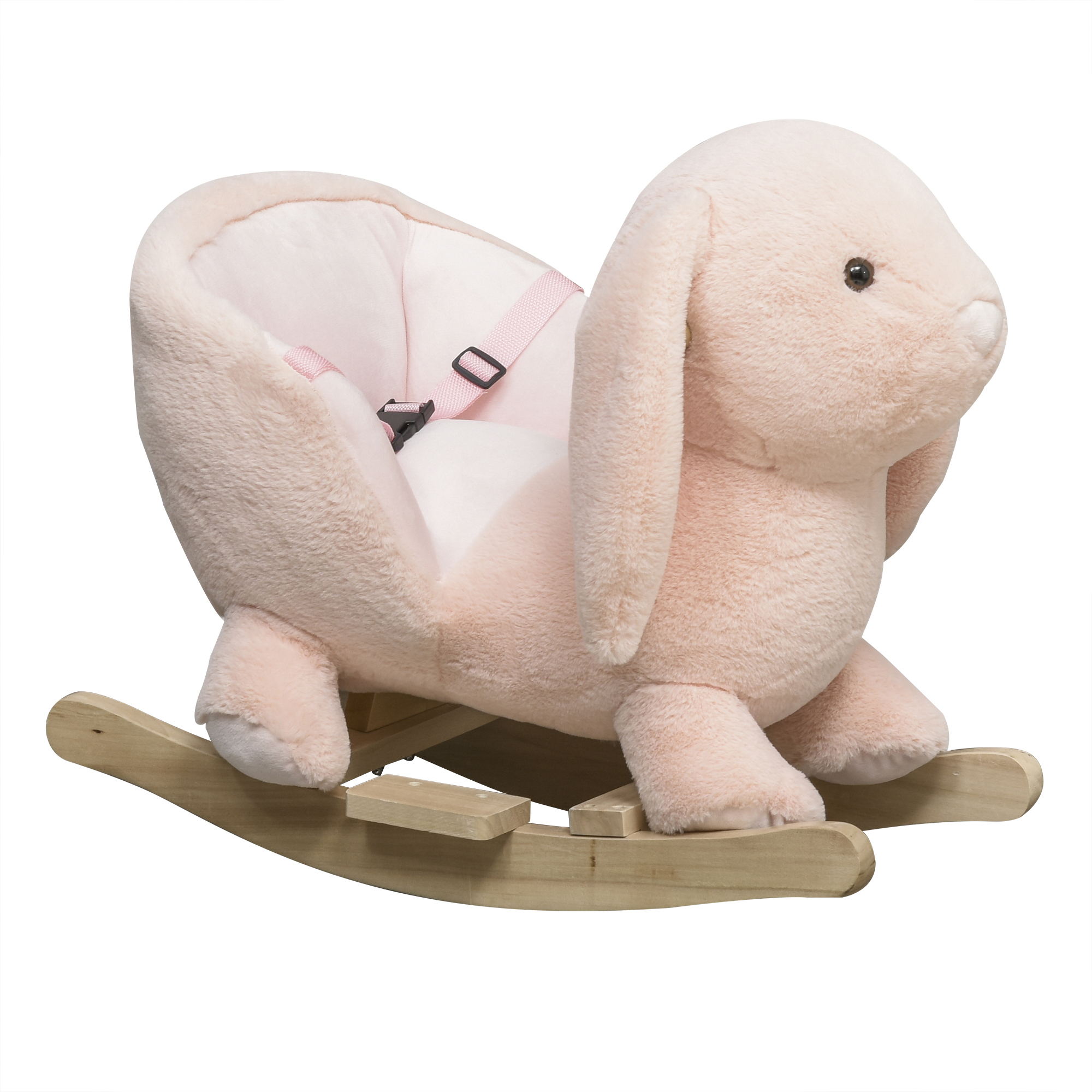 Children's Rocking Horse, Plush Donkey Shaped Riding Chair, With Sound Effects — image 7