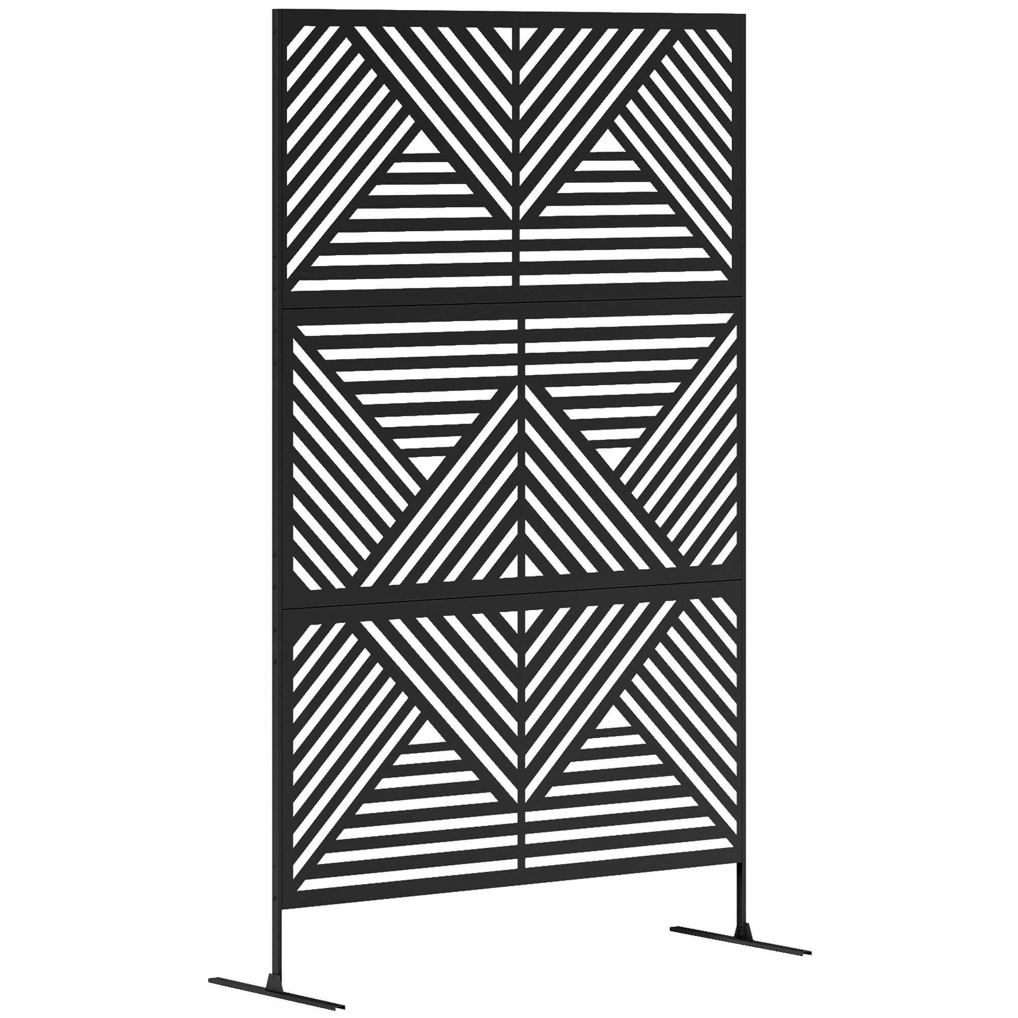 Decorative Garden Privacy Screen With Bracket, 6.5-foot Independent Metal — image 2