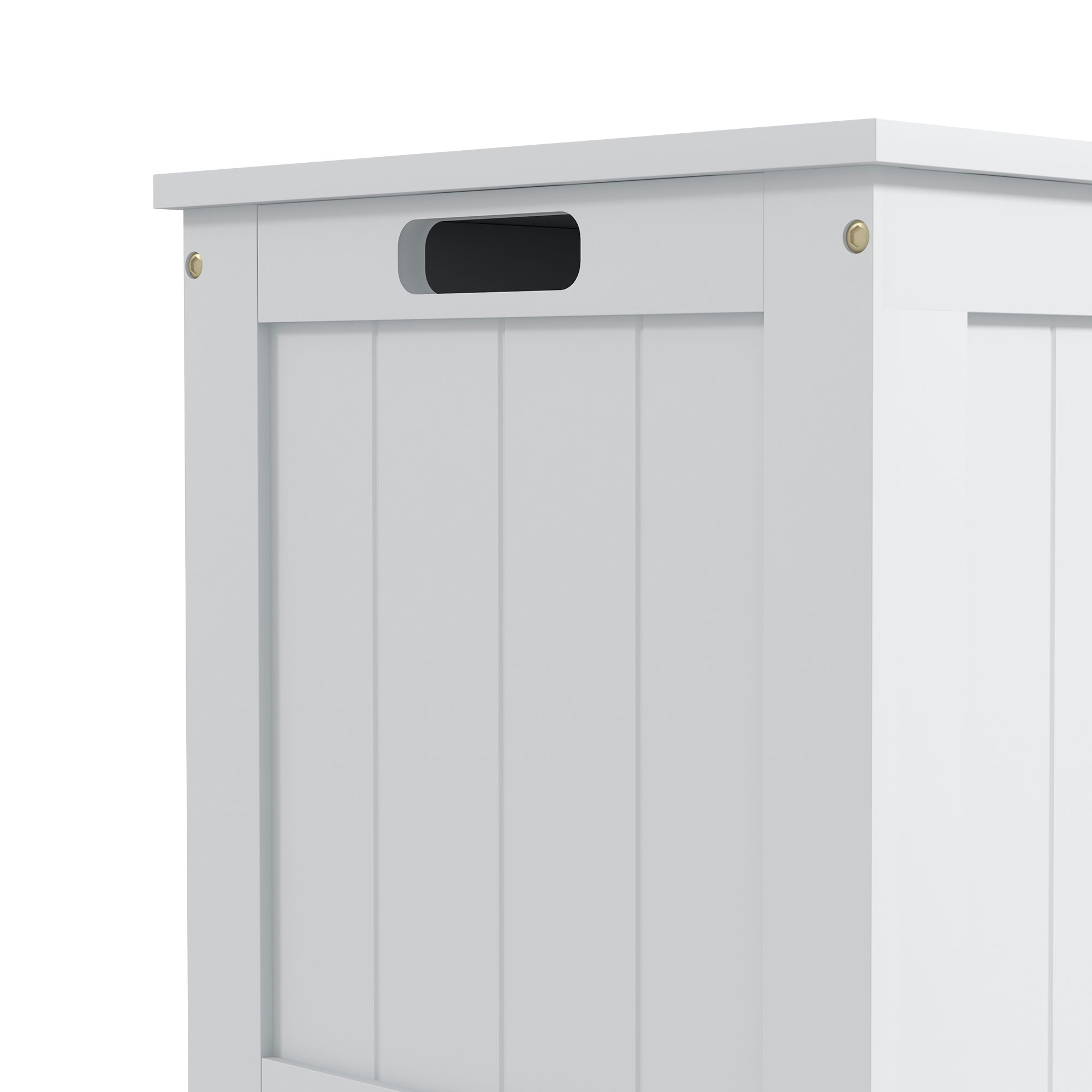 Storage Box, Modern Style, With 2 Safety Hinges And Hollow Handles, Wooden Toy