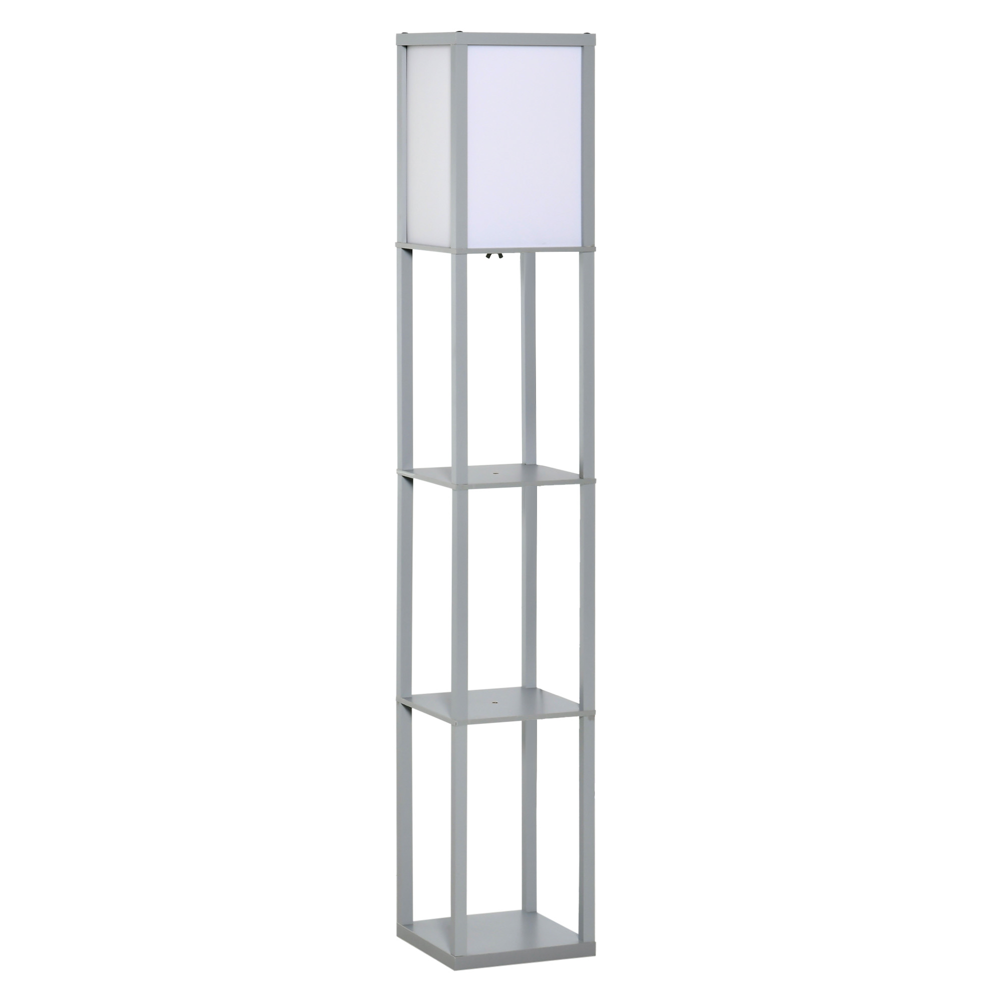 Three-layer Floor Lamp With Storage Rack And Acrylic Lampshade, Suitable — image 11