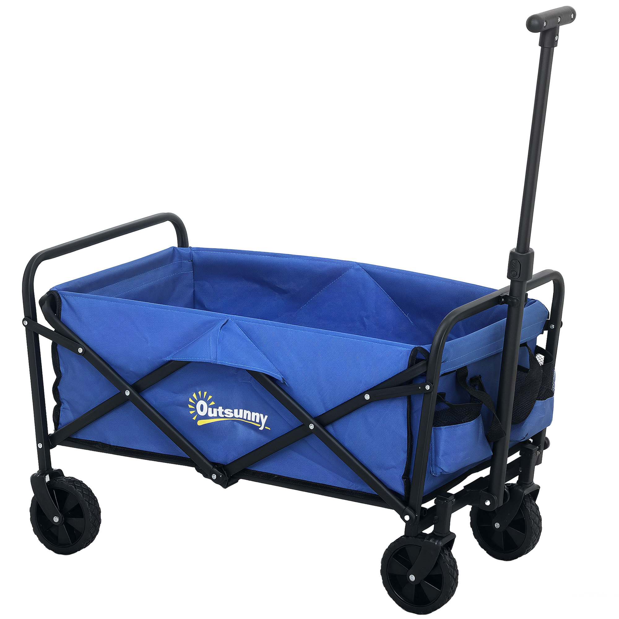 62L Festival Handcart With Wheels, Garden Folding 120kg Heavy Duty Foldable — image 4