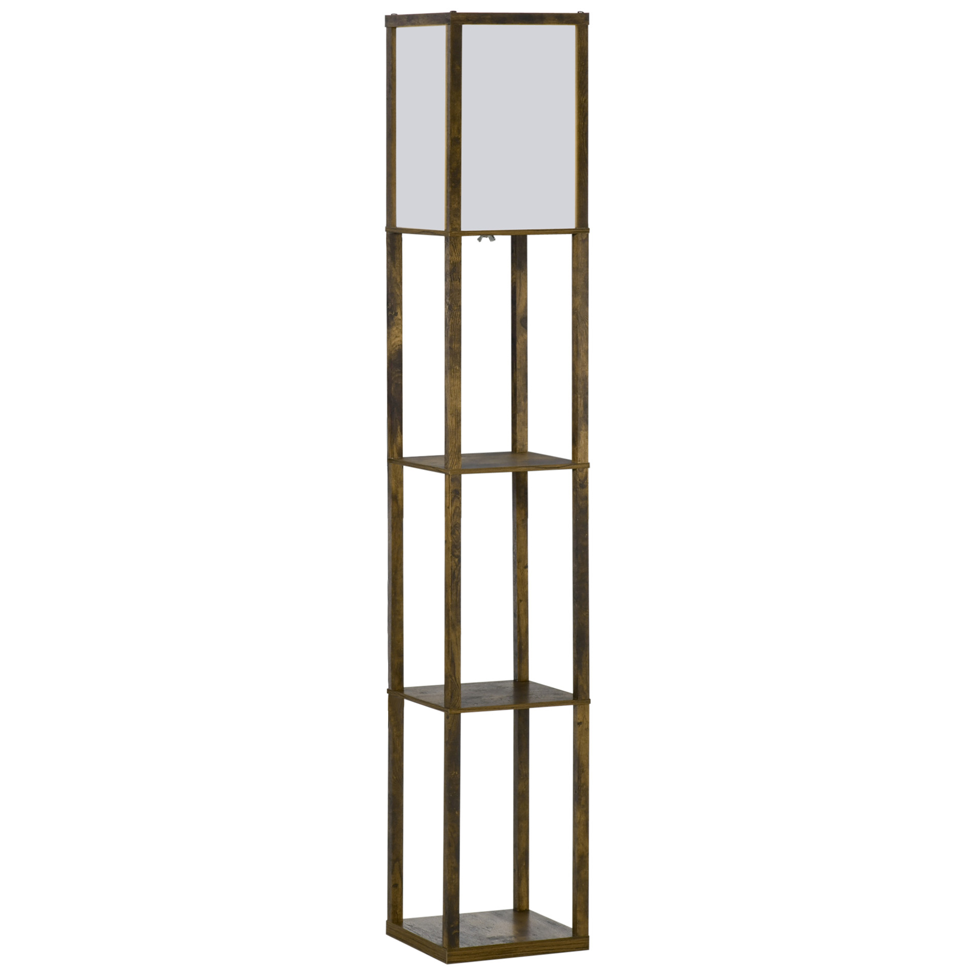 Three-layer Floor Lamp With Storage Rack And Acrylic Lampshade, Suitable — image 5