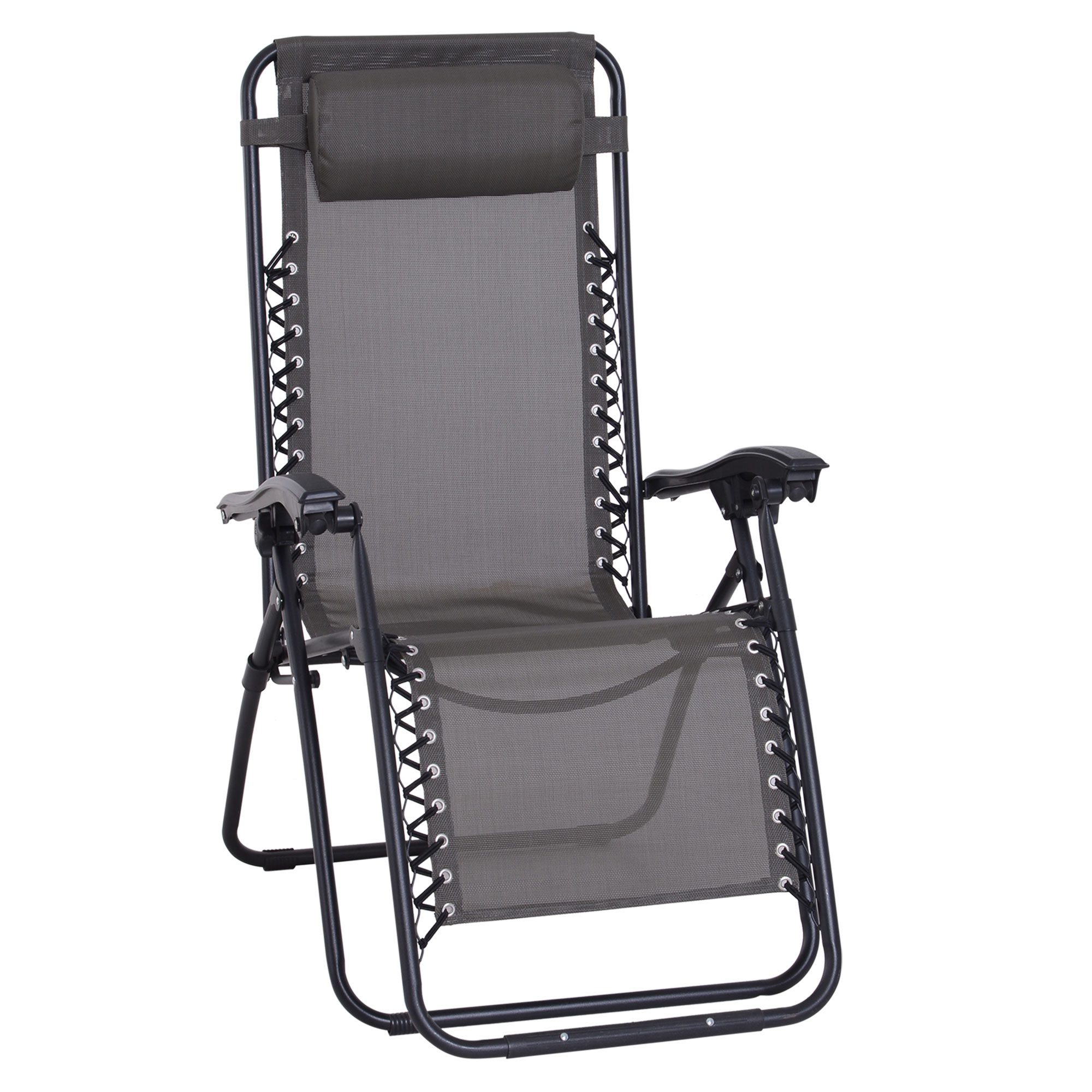 Zero gravity chair, metal frame, teslin fabric, outdoor