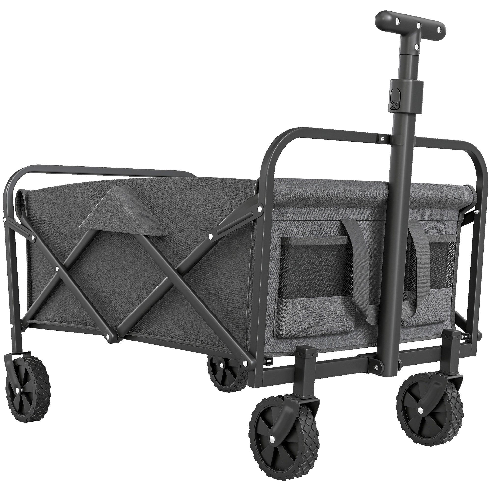 62L Festival Handcart With Wheels, Garden Folding 120kg Heavy Duty Foldable — image 3