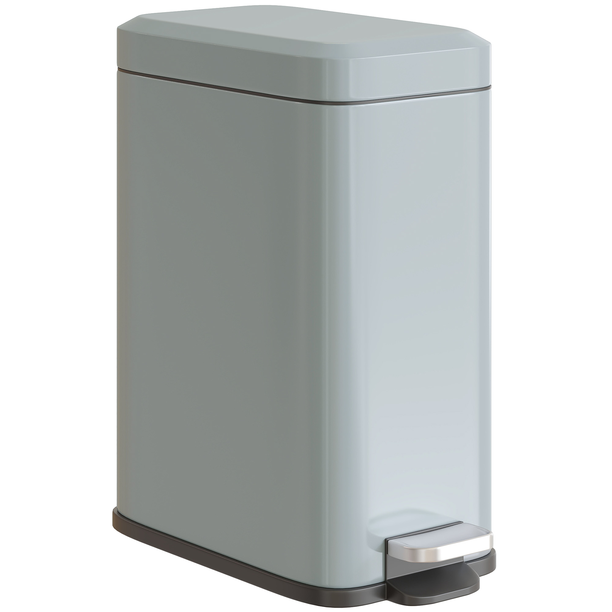 5-liter Rectangular Compact Garbage Bin, Steel Body, Detachable Silent — image 10