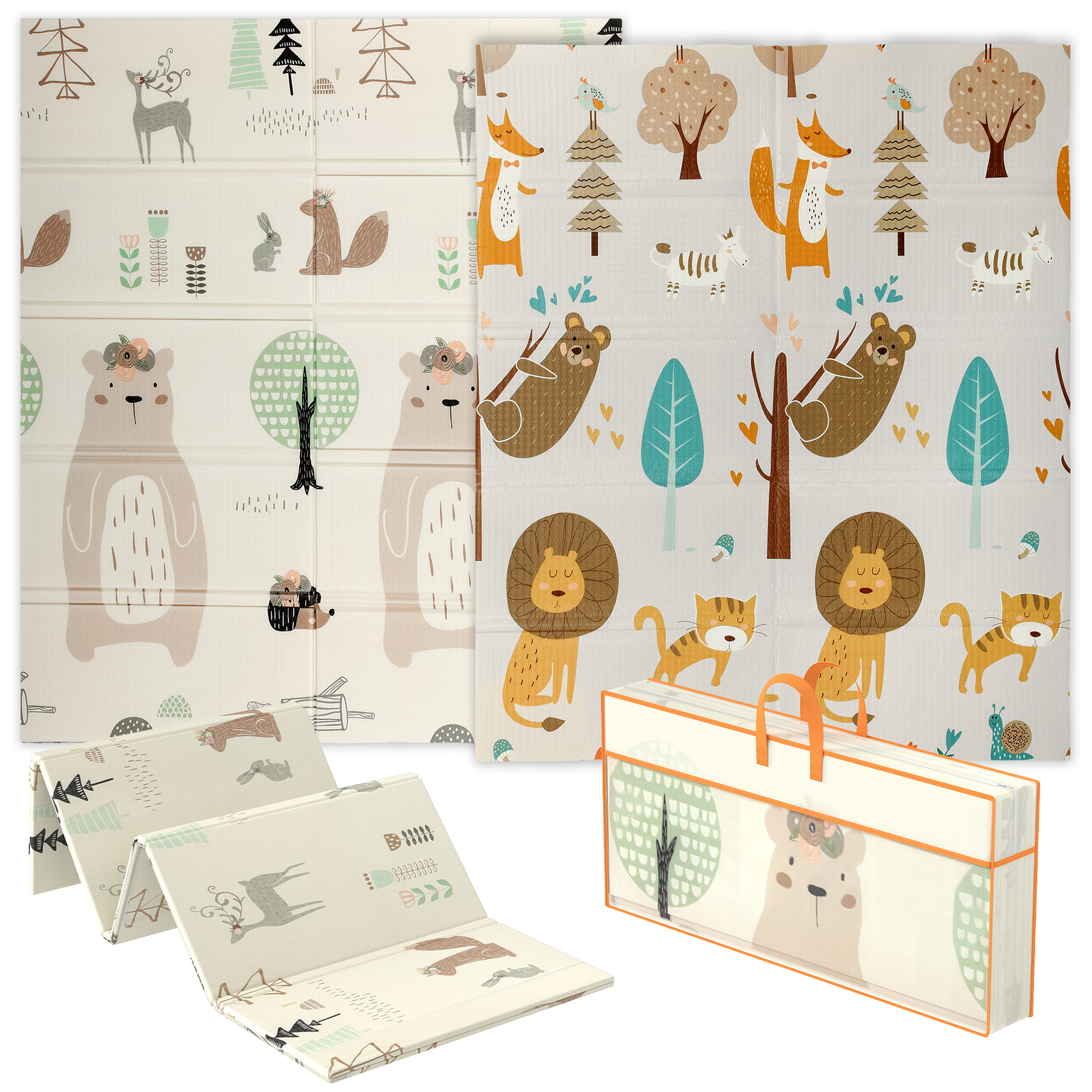 Dinosaur Themed Baby Placemat, Double-sided, Foldable, Waterproof, Suitable — image 4