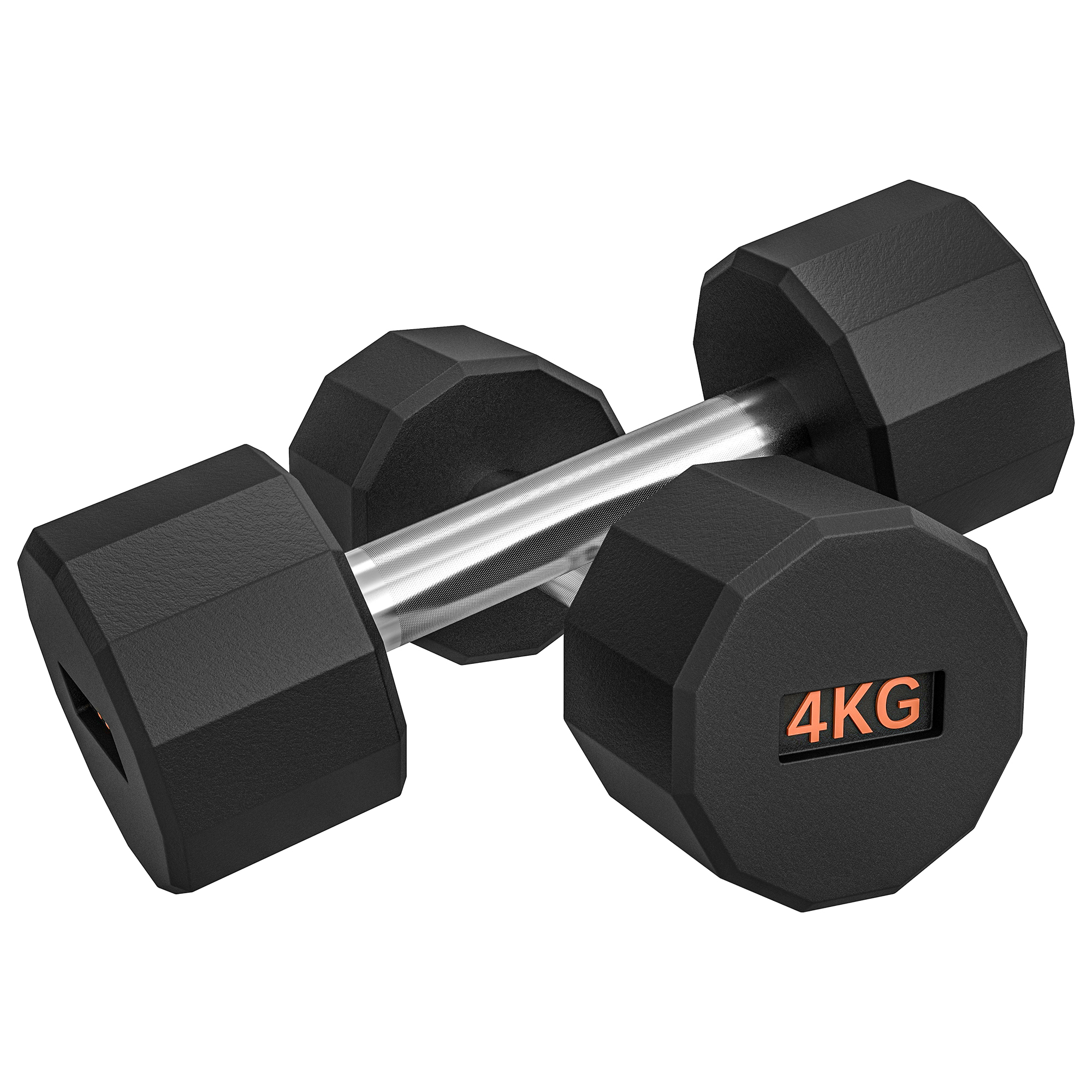 Dumbbell Set, 12 Sided Shape, Non Slip Grip, Unisex, Home Fitness Exercise, 2 X 4 Kg — 1