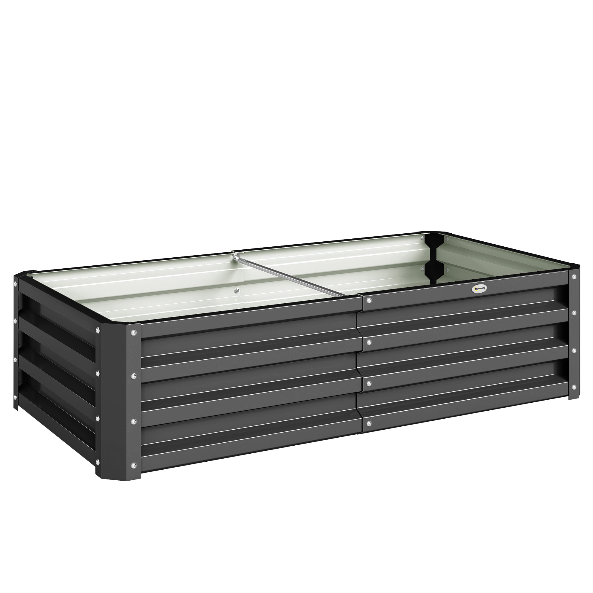 Garden Elevated Flower Beds, Galvanized Outdoor Planting Boxes, Suitable — image 12