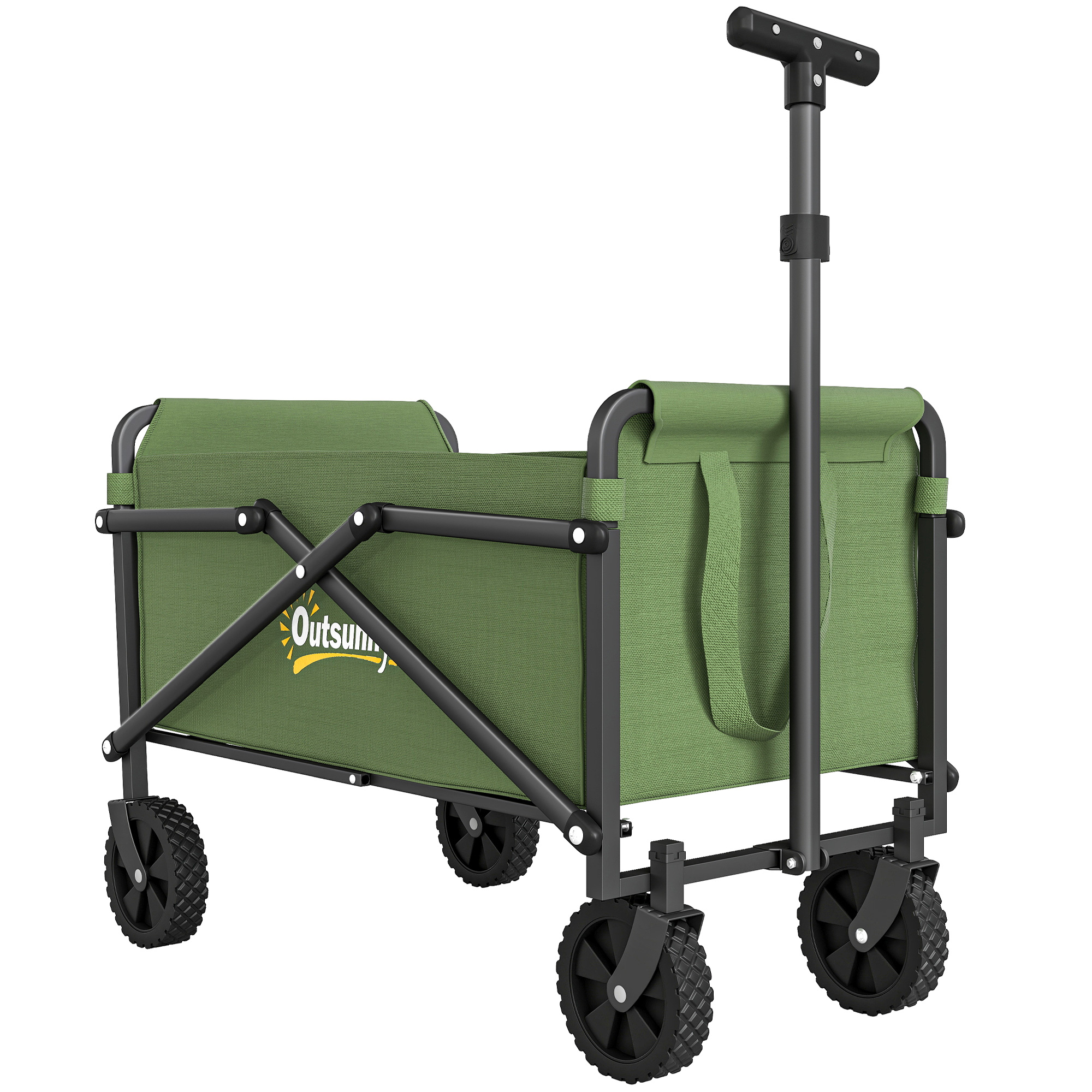 41 Liter Holiday Handcart With Wheels, Compact Garden Folding 60kg Heavy-duty — image 3