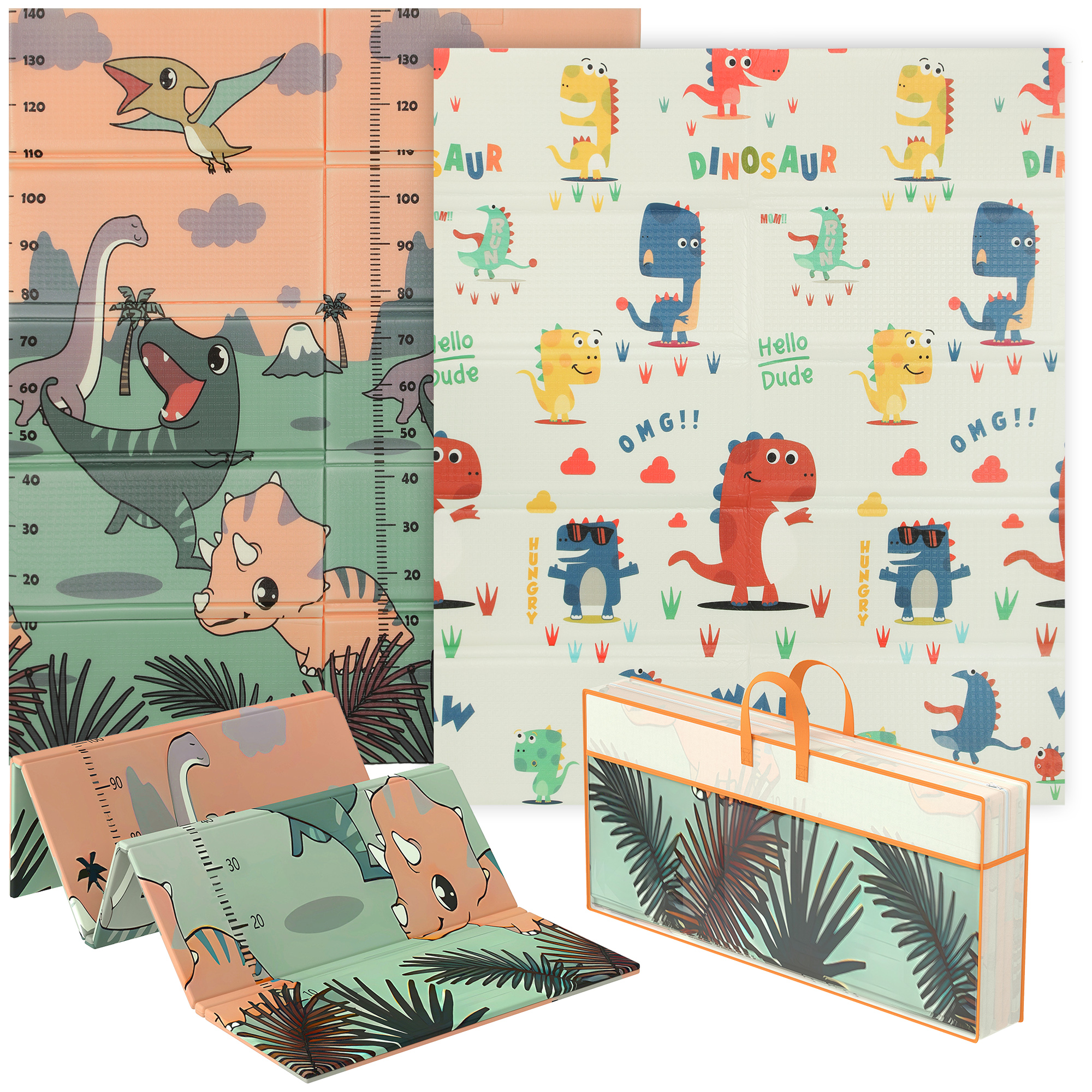 Dinosaur Themed Baby Placemat, Double-sided, Foldable, Waterproof, Suitable — image 7