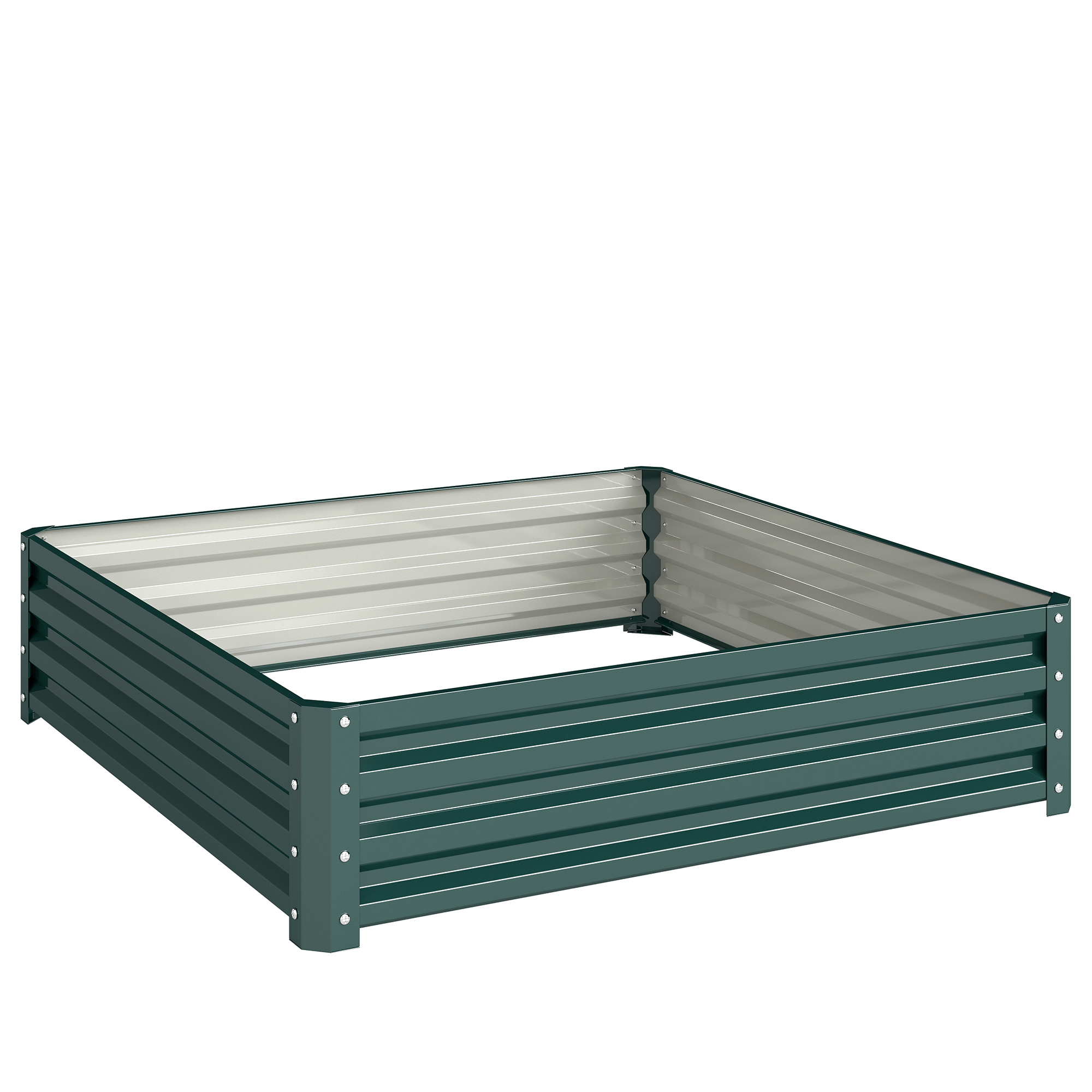 Square Elevated Garden Bed Box With Weather Resistant Steel Frame, Suitable — image 4