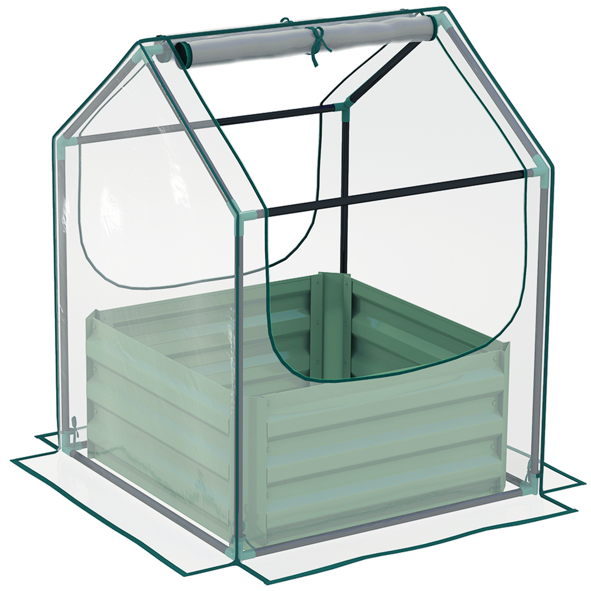 61 X 61cm Garden Planting Bed With Cover — image 6