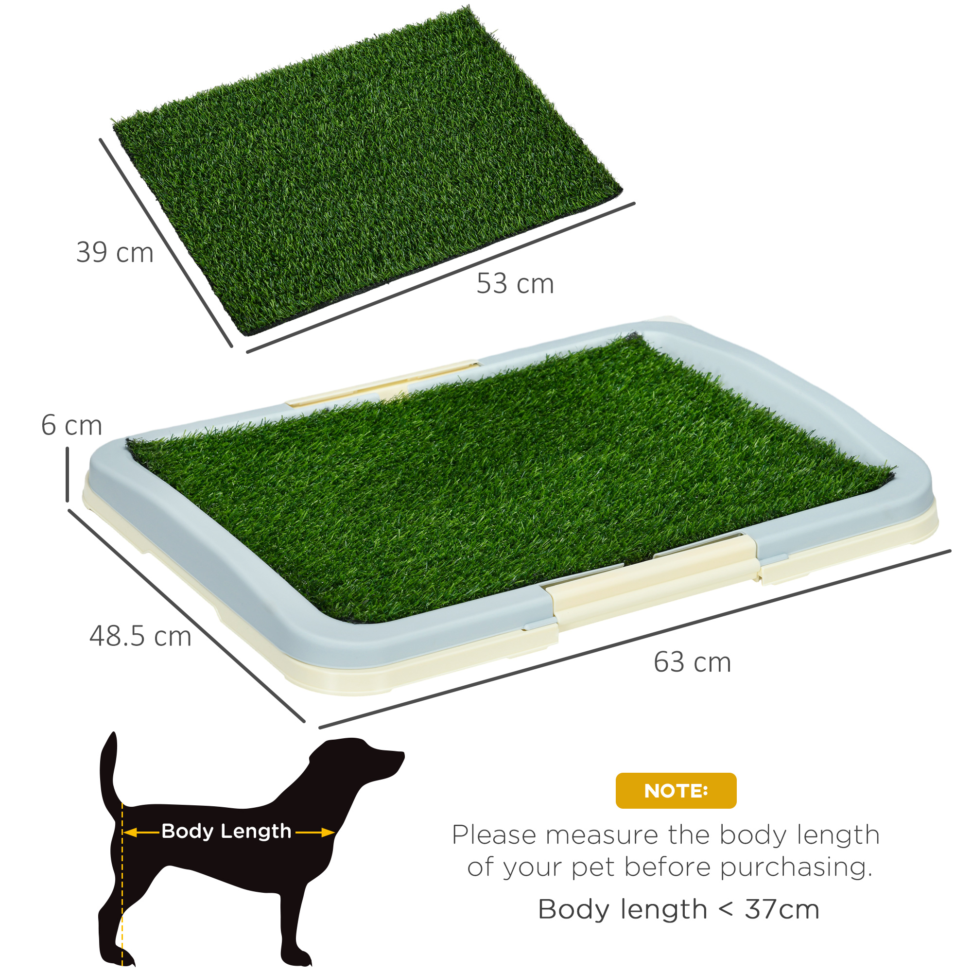 Puppy Training Mat, Indoor Portable With Artificial Lawn, Grid, Panel — image 8