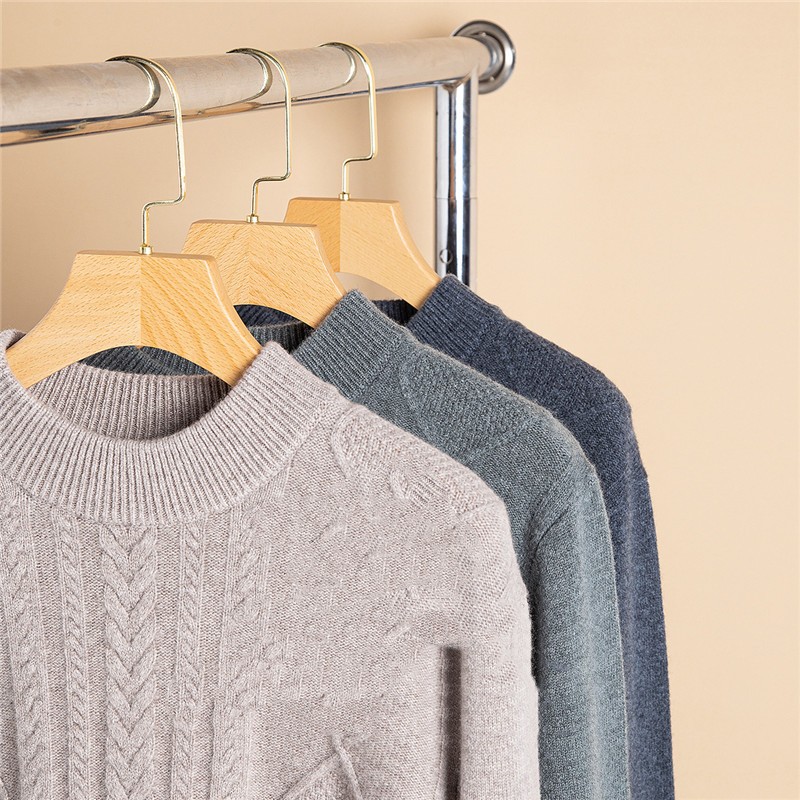 Thick Solid Color Business Casual Men's Sweater