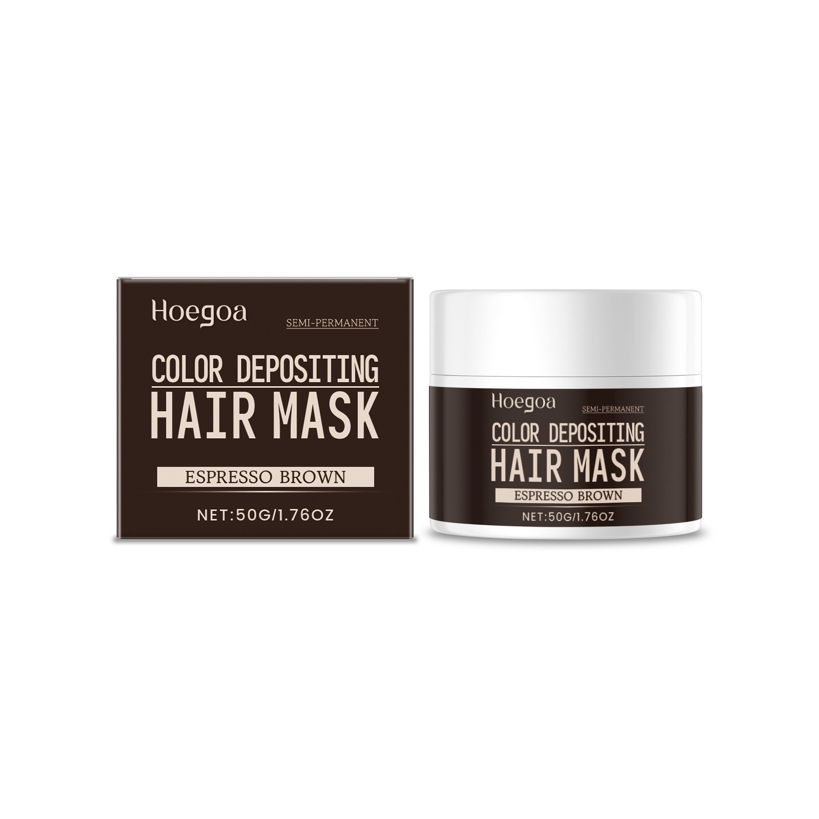 Dark Brown Hair Conditioner, 50g, Hair Care for All Hair · Default