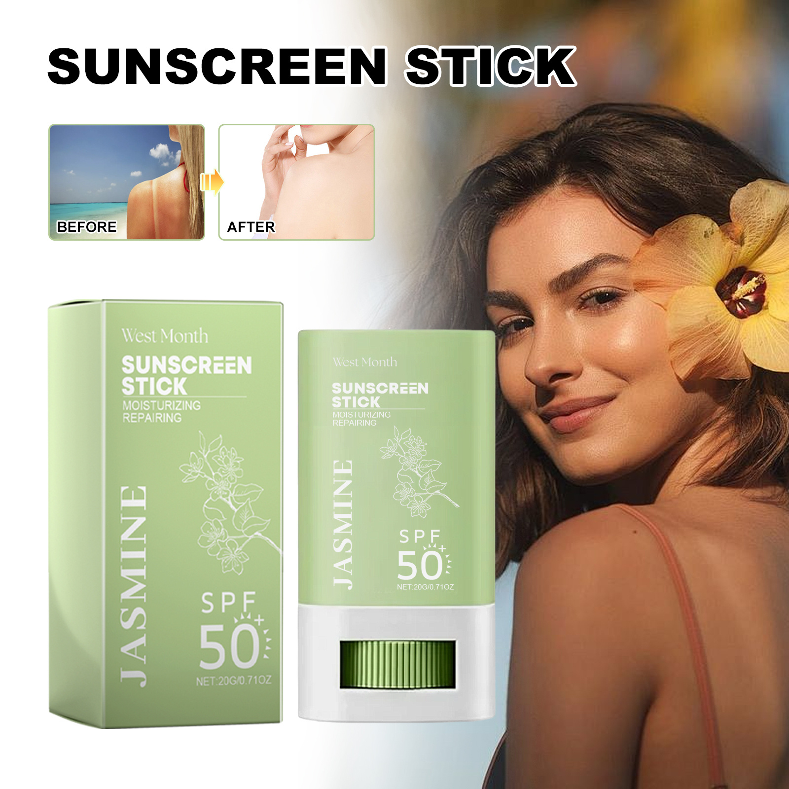 Stick, 20g, Moisturizing and Refreshing, Sunscreen for All Skin Types