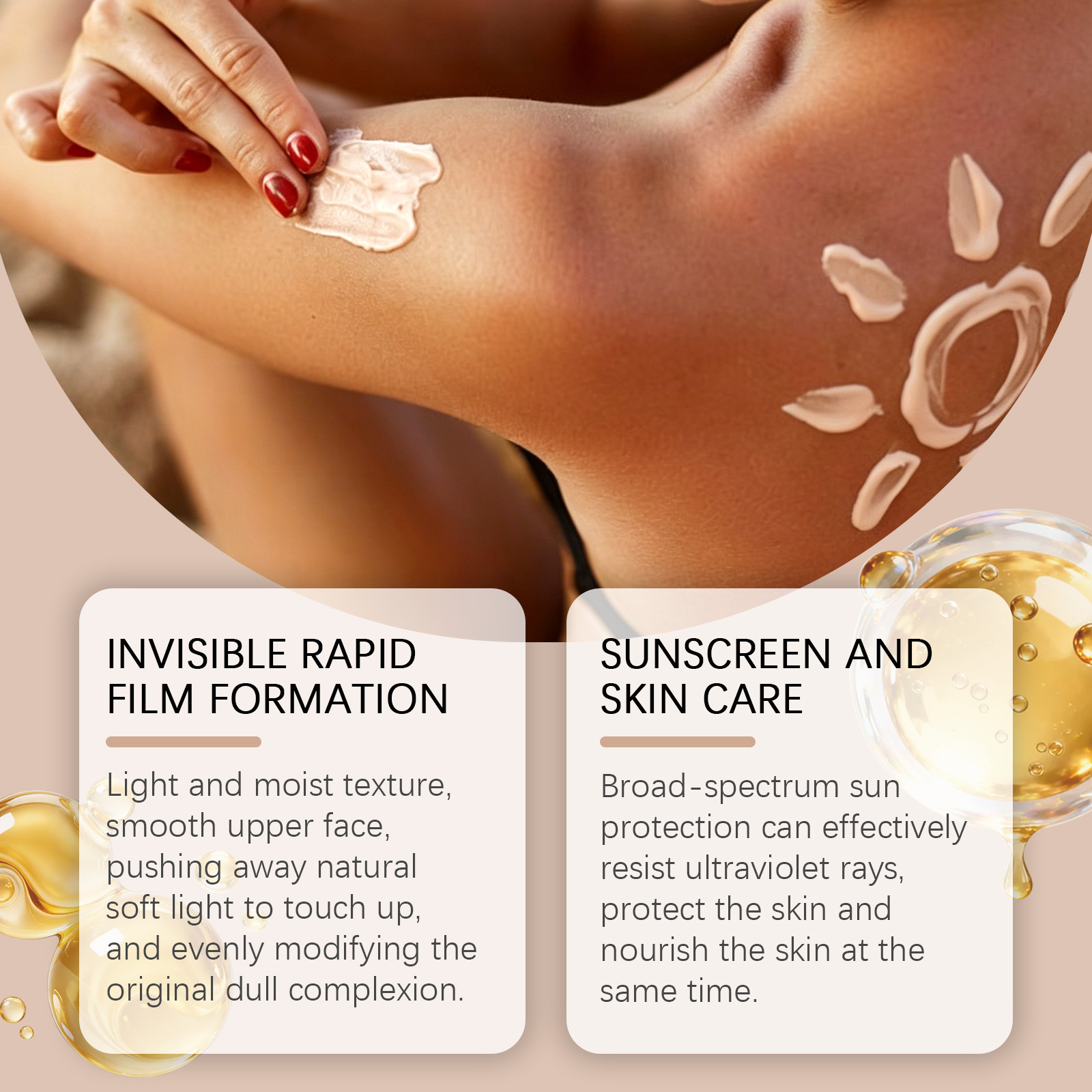 Daily Moisturizing and Protective Cream, 40ml, Sunscreen Lotion for All Skin Types