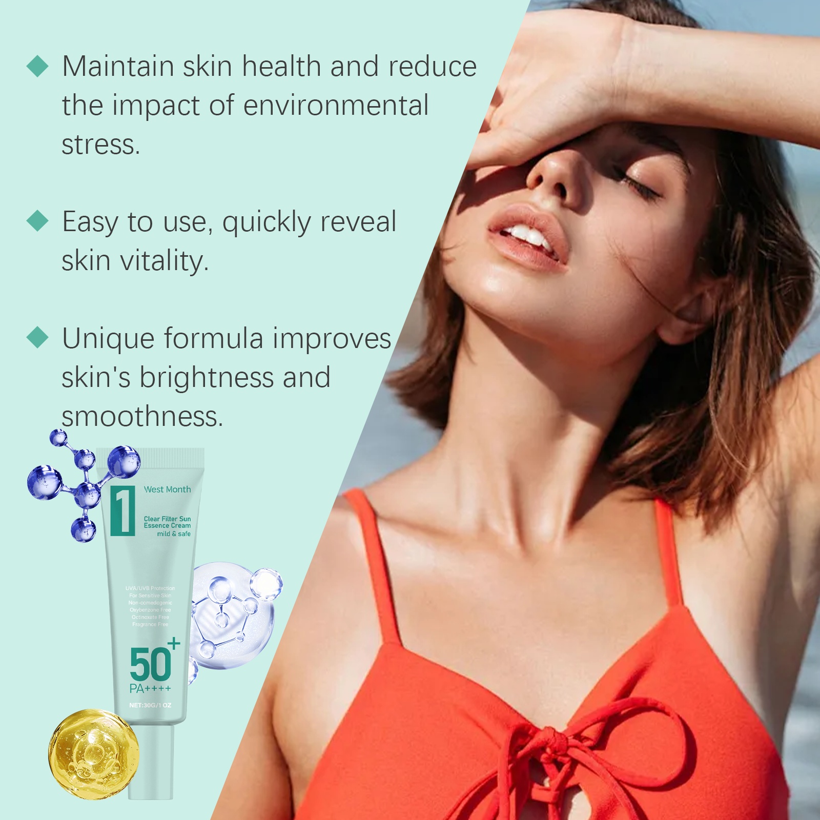Mineral Hydrating Sunscreen, 30g, Protective Isolation for All Skin Types