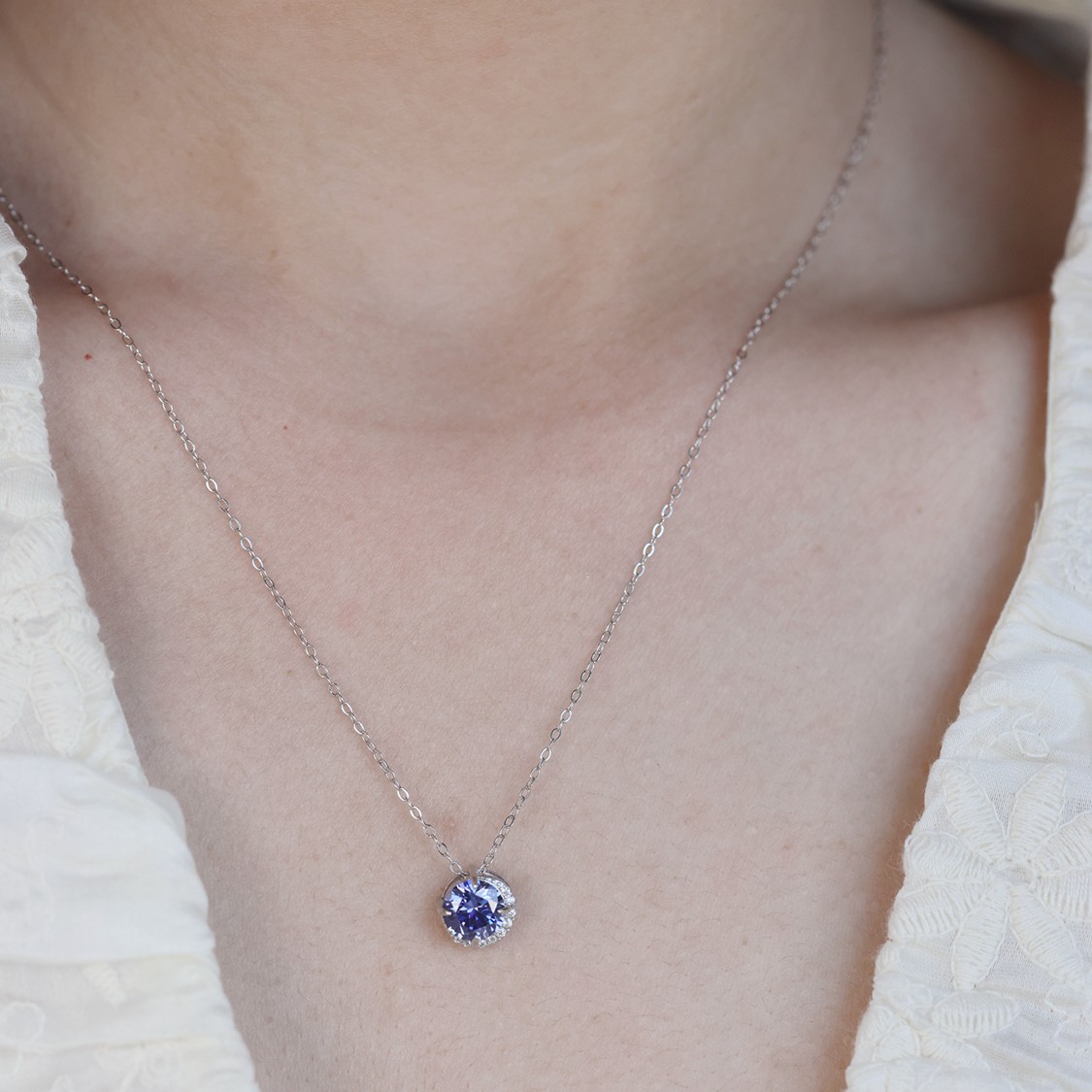 S925 Sterling Silver Plated Gold Necklace