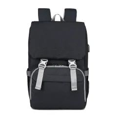 Multifunctional Mother And Baby Bag Large Capacity Waterproof Mother Bag Backpack - Black - View 1