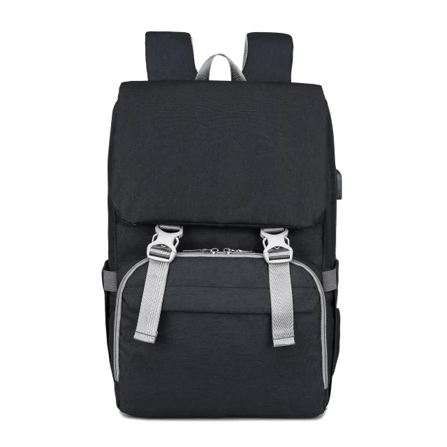 Multifunctional Mother And Baby Bag Large Capacity Waterproof Mother Bag Backpack Black - Shop at LoveMi