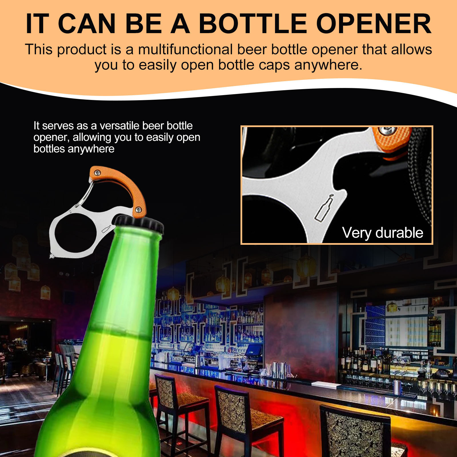 Jue-Fish Keychain With Bottle Opener - Creative Multi-Purpose Alloy Bottle Opener For Car Keychains 2