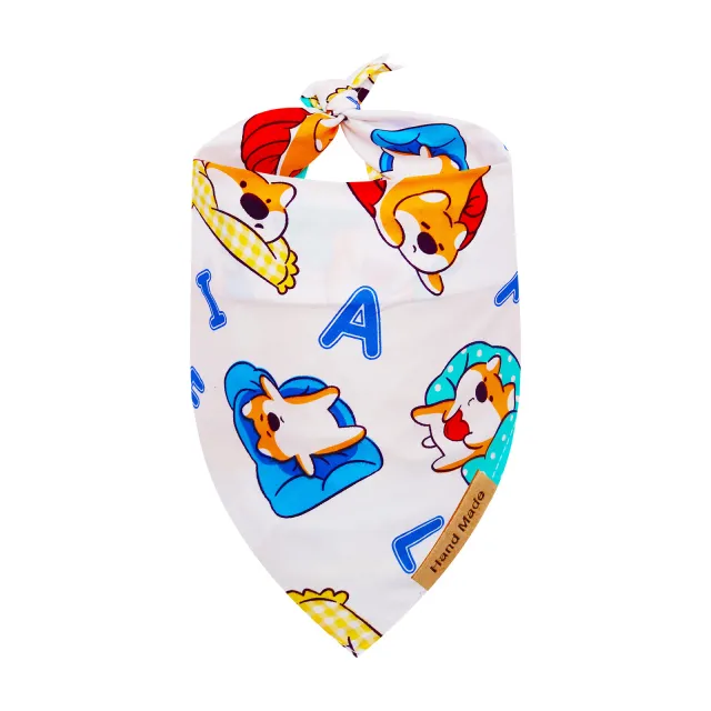 Cute Cartoon Pet Saliva Towel Spring And Summer Letters Lazy Shiba Inu - Shop at LoveMi